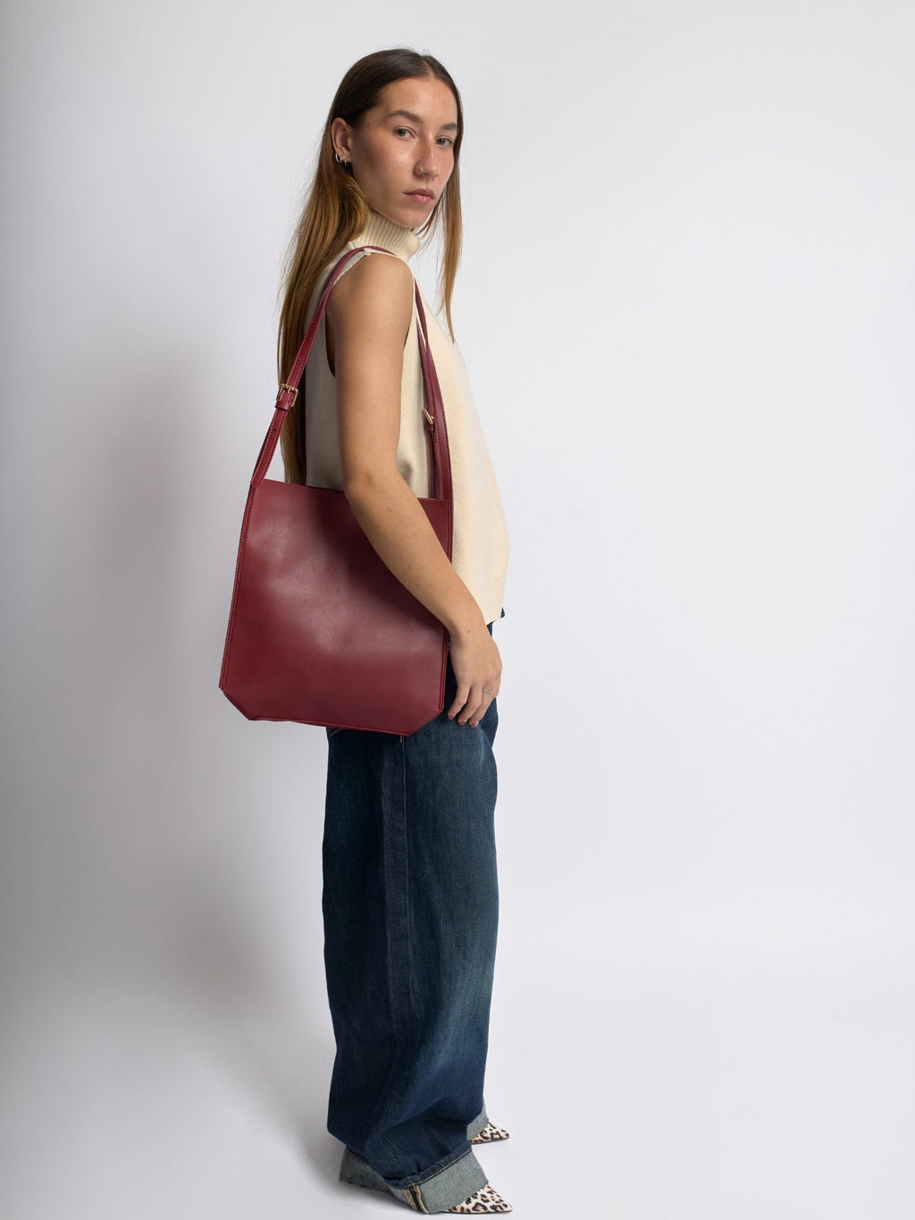 Vegan Leather Shoulder Bag Women UK – Daily Chic Design for Brunch, Smart Casual