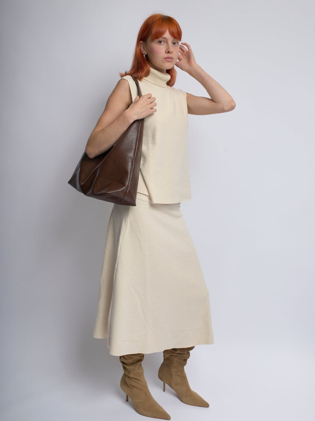 Brown Leather Shoulder Bag Women UK – Versatile Handbag for Workwear, Smart Casual