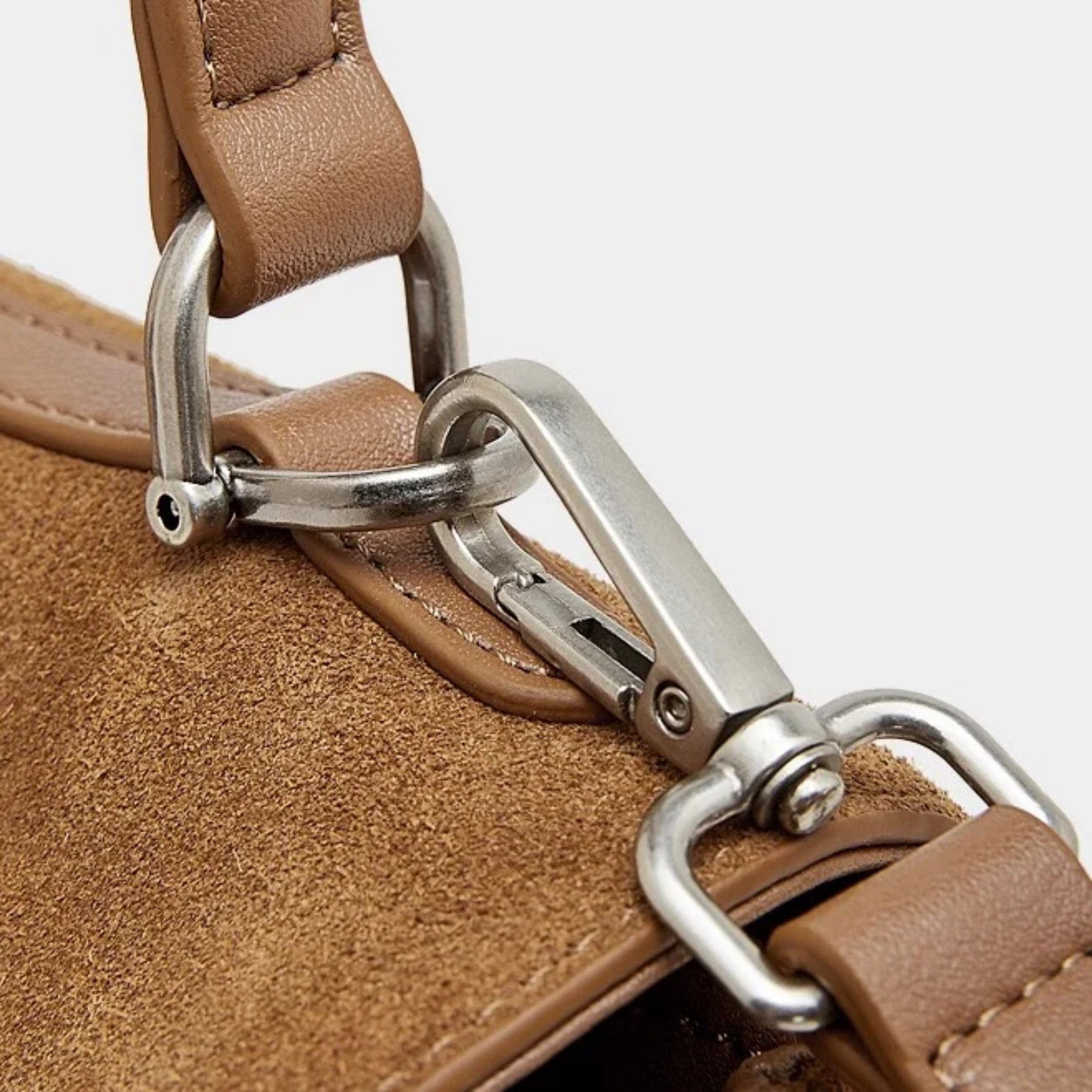 Brown Suede Leather Top-Handle Bag Women UK – Smart Casual, Office Wear