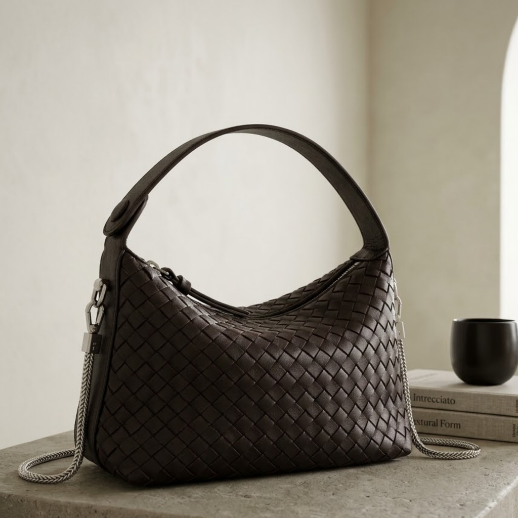 Genuine Sheepskin Leather Woven Clutch Bag Women UK – Evening Accessory, Smart Casual