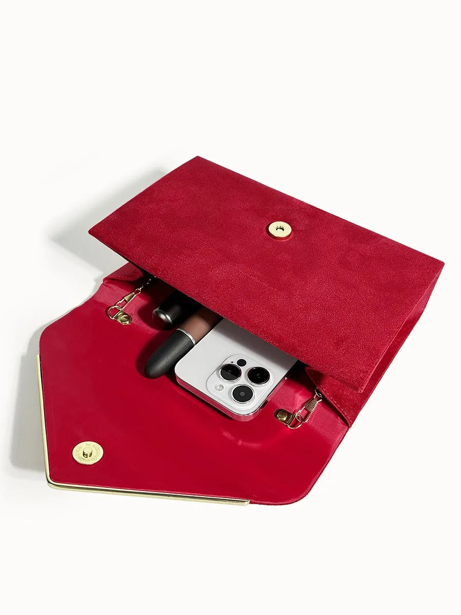 Suede Velvet Envelope Clutch Bag Women UK – Evening Events Parties