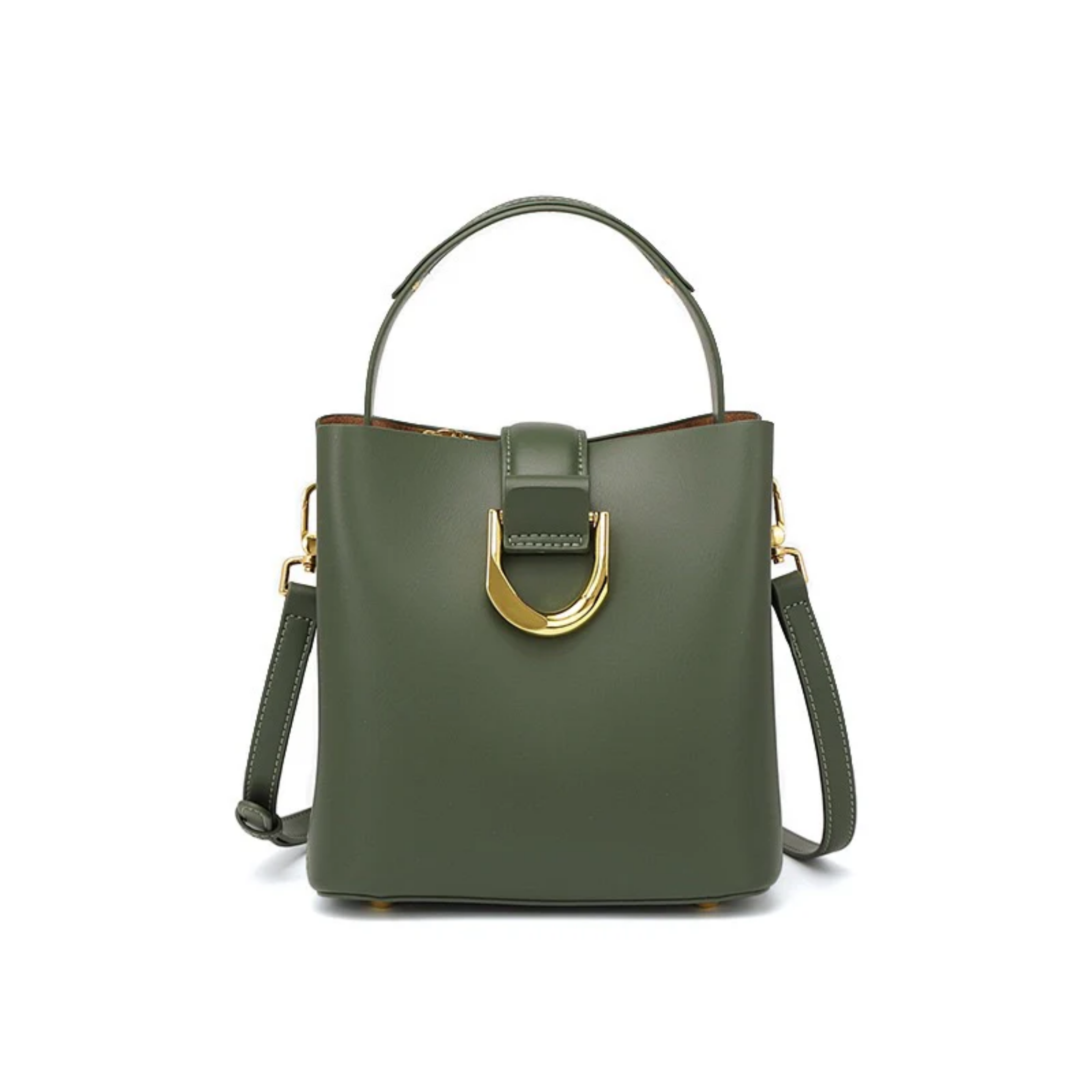 Genuine Leather Bucket Shoulder Bag Women UK – Everyday Tote for Workwear, Smart Casual