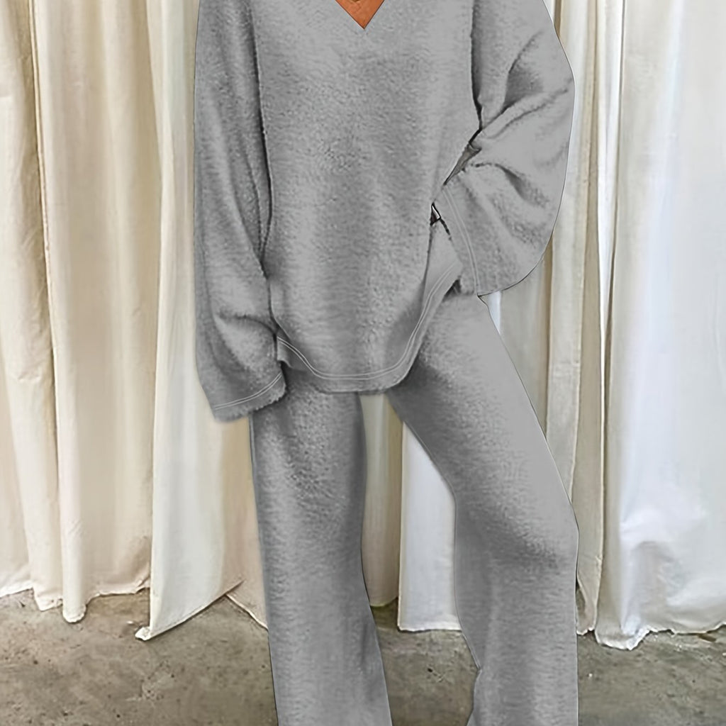 Relaxed Lounge Two-Piece Set | Soft Cotton | Casual Wear for Home or Travel