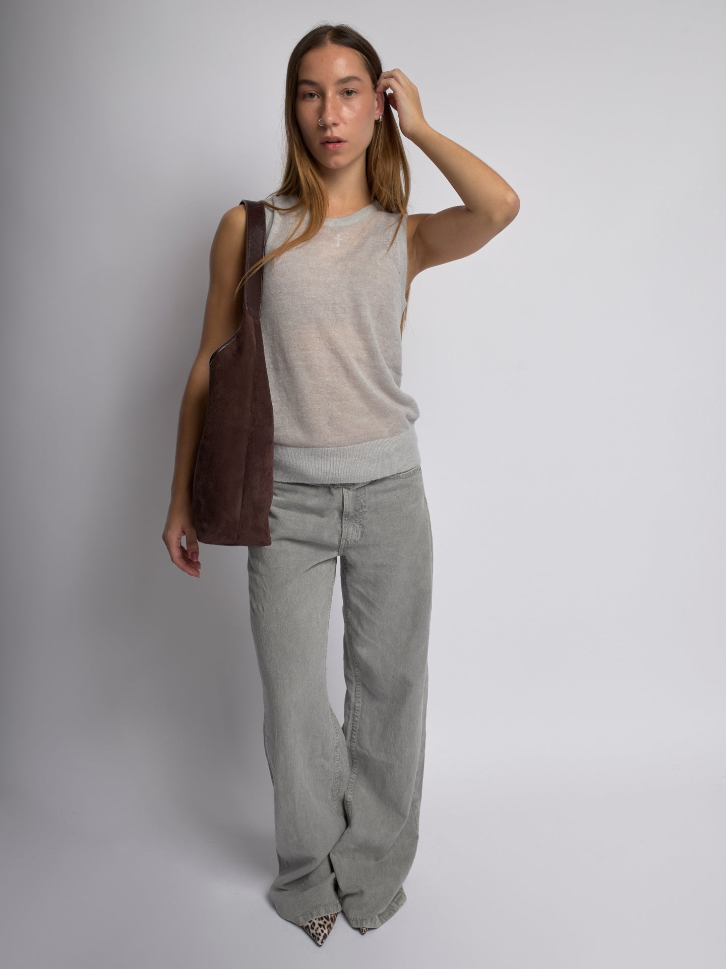 Vegan Leather Half-Moon Tote Bag Women UK – Stylish Handbag for Workwear, Smart Casual