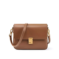 Brown Genuine Leather Shoulder Box Bag Women UK – Crossbody Everyday Use, Smart Casual Accessory