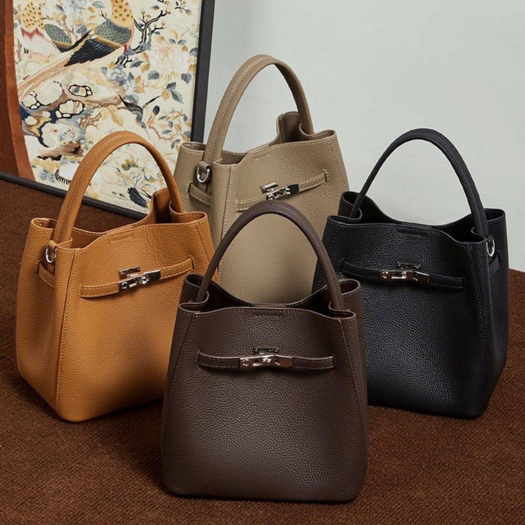 Genuine Leather Bucket Bag UK – Stylish Basket Bag for Smart Casual, Everyday Use