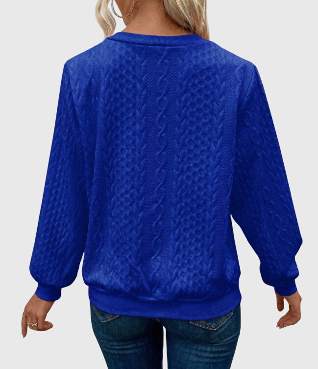 Zippered Jumper in Soft Knit Fabric for Casual Wear and Layering