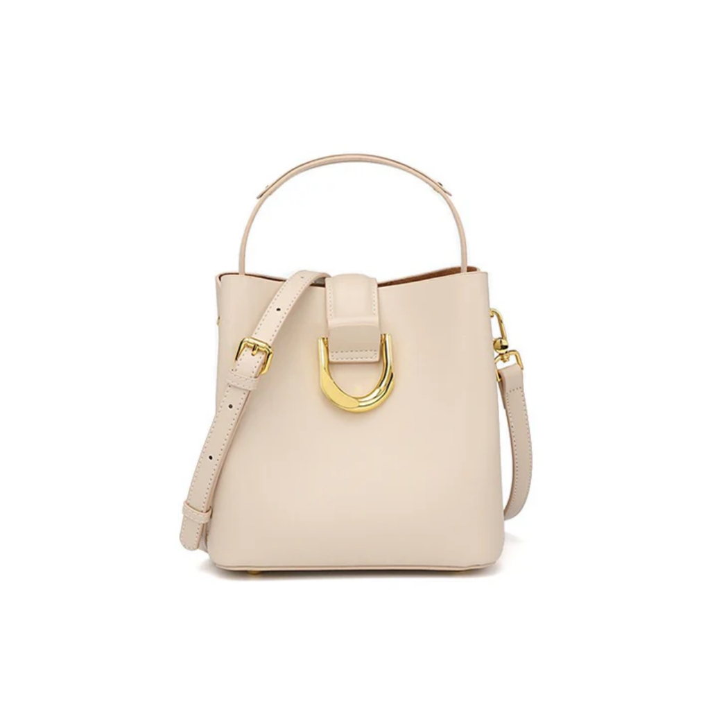 Genuine Leather Bucket Shoulder Bag Women UK – Everyday Tote for Workwear, Smart Casual