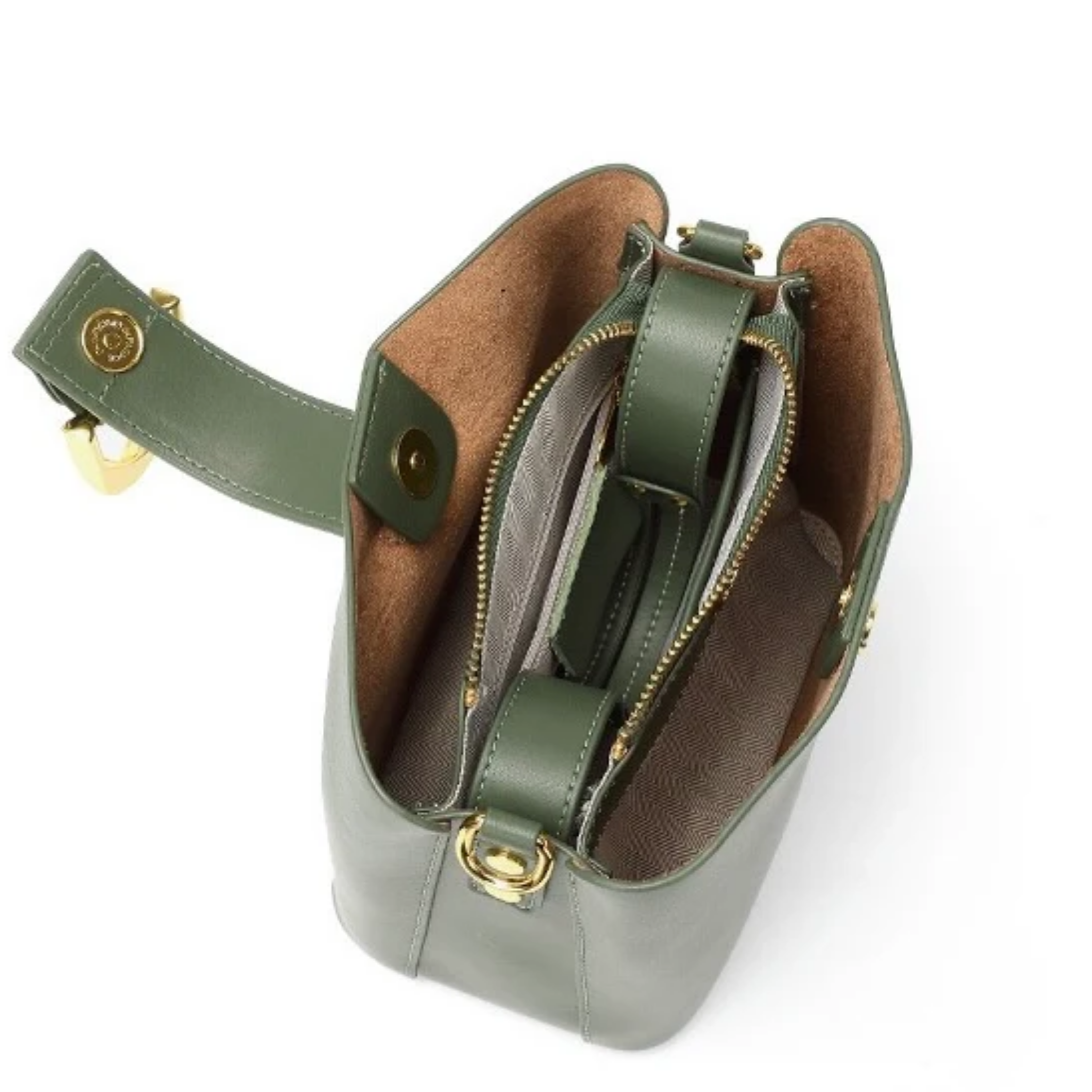 Genuine Leather Bucket Shoulder Bag Women UK – Everyday Tote for Workwear, Smart Casual