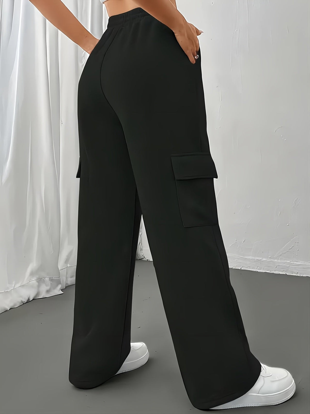 Relaxed Cargo Joggers for Women | Soft Cotton Blend | Casual Everyday Wear