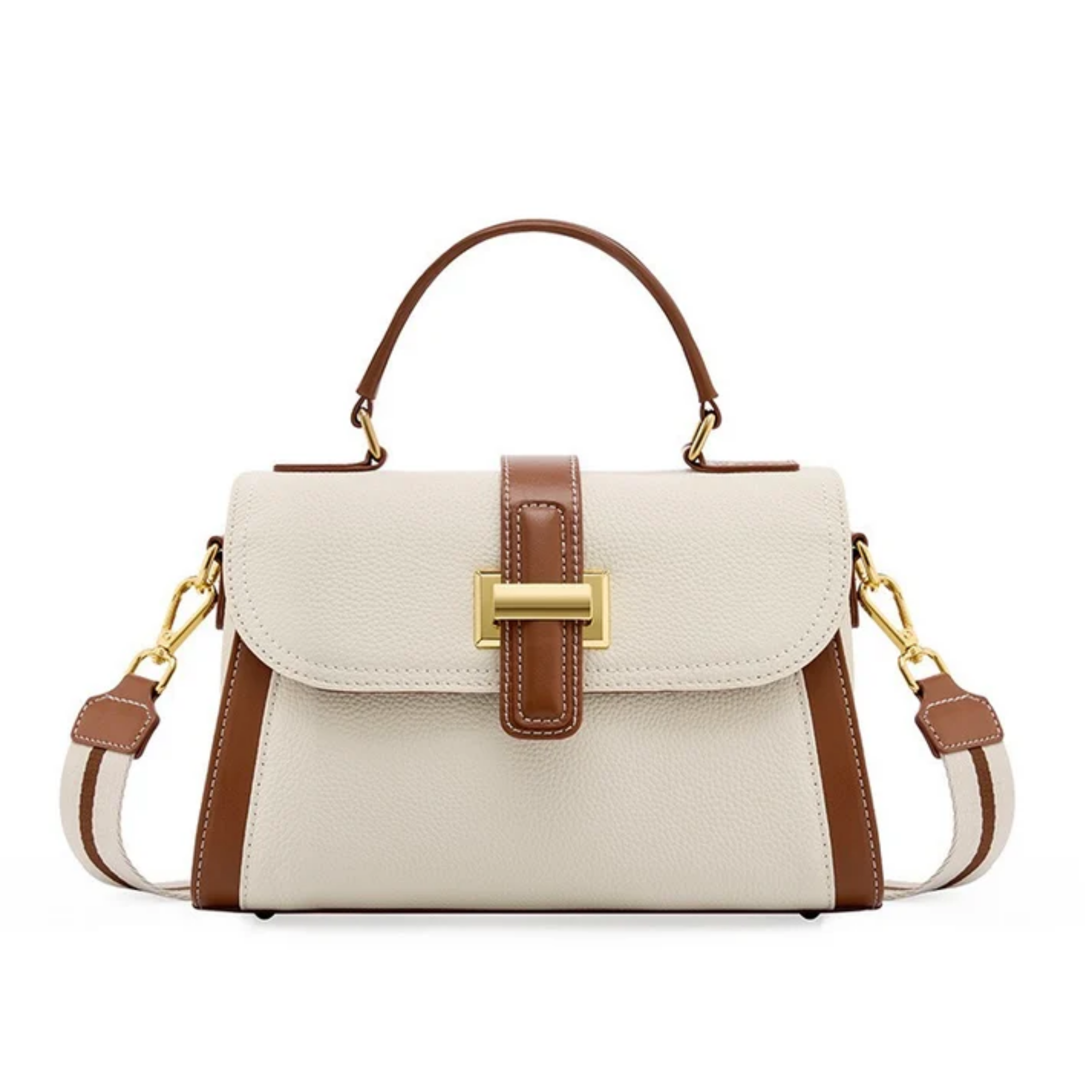Leather Structured Top Handle Clutch Bag Women UK – Everyday Use Brunch Smart Casual