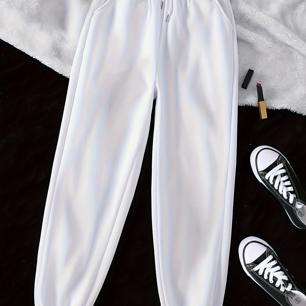 Relaxed Drawstring Joggers for Women | Soft Cotton Blend | Casual Wear