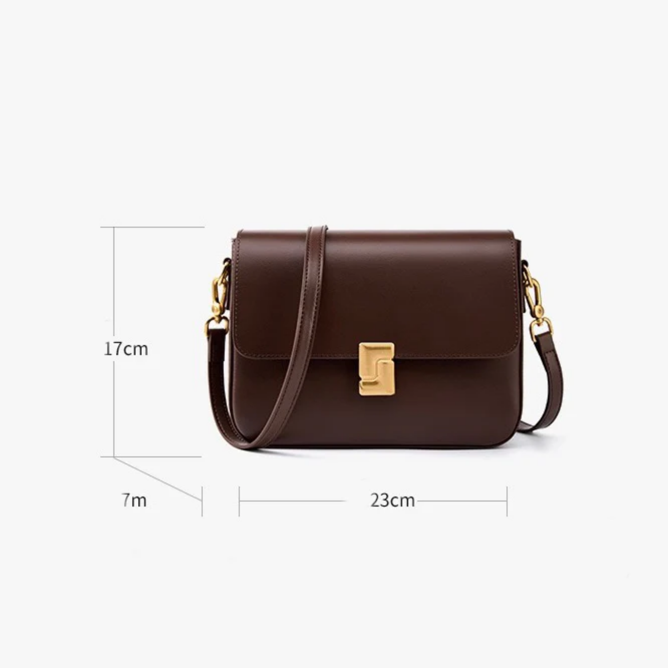 Brown Genuine Leather Shoulder Box Bag Women UK – Crossbody Everyday Use, Smart Casual Accessory