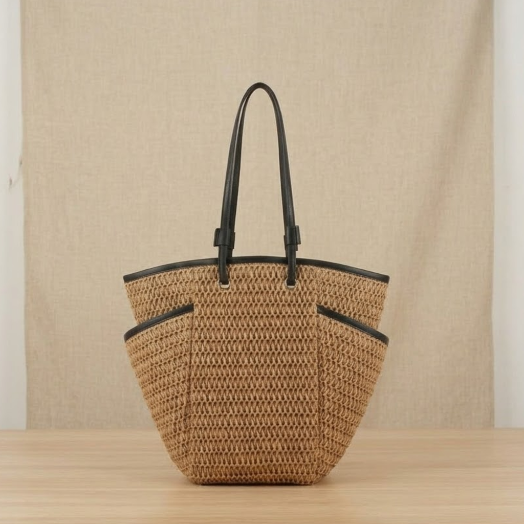 Sustainable Straw Beach Shoulder Bag Women UK – Eco-Friendly Accessory for Summer Outings, Holiday Wear
