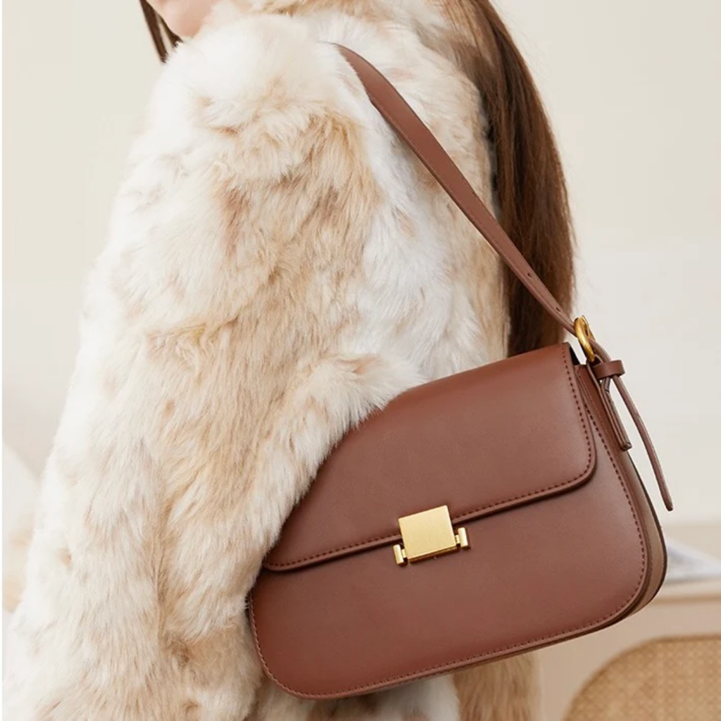 Brown Genuine Leather Crossbody Shoulder Bag Women UK – Stylish Everyday Use, Smart Casual