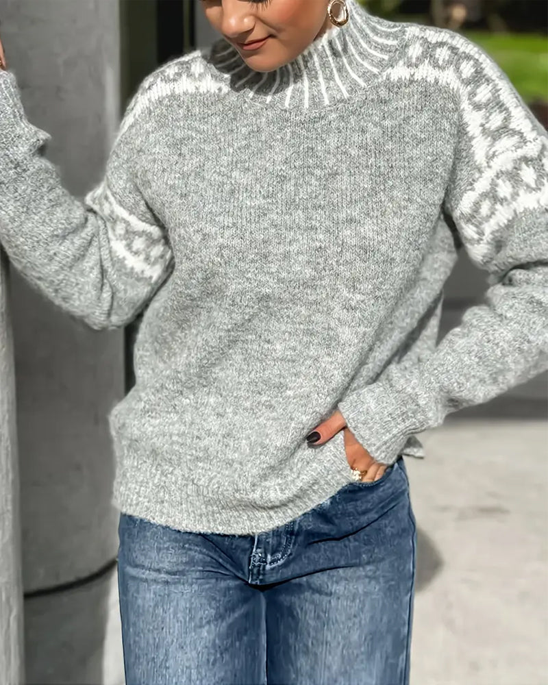 Sophisticated Knit Jumper for Women - Cozy Casual Wear in Soft Fabric