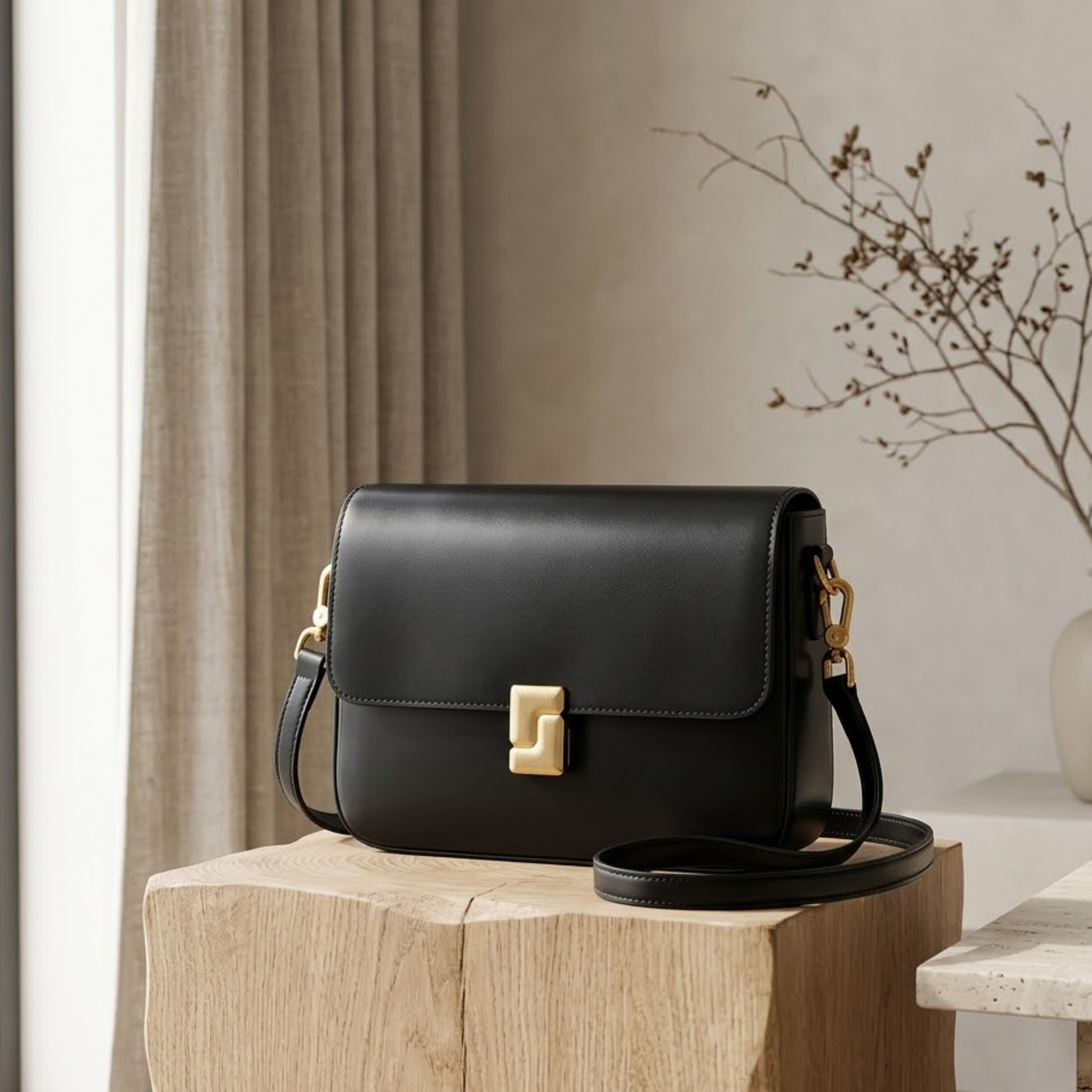 Brown Genuine Leather Shoulder Box Bag Women UK – Crossbody Everyday Use, Smart Casual Accessory