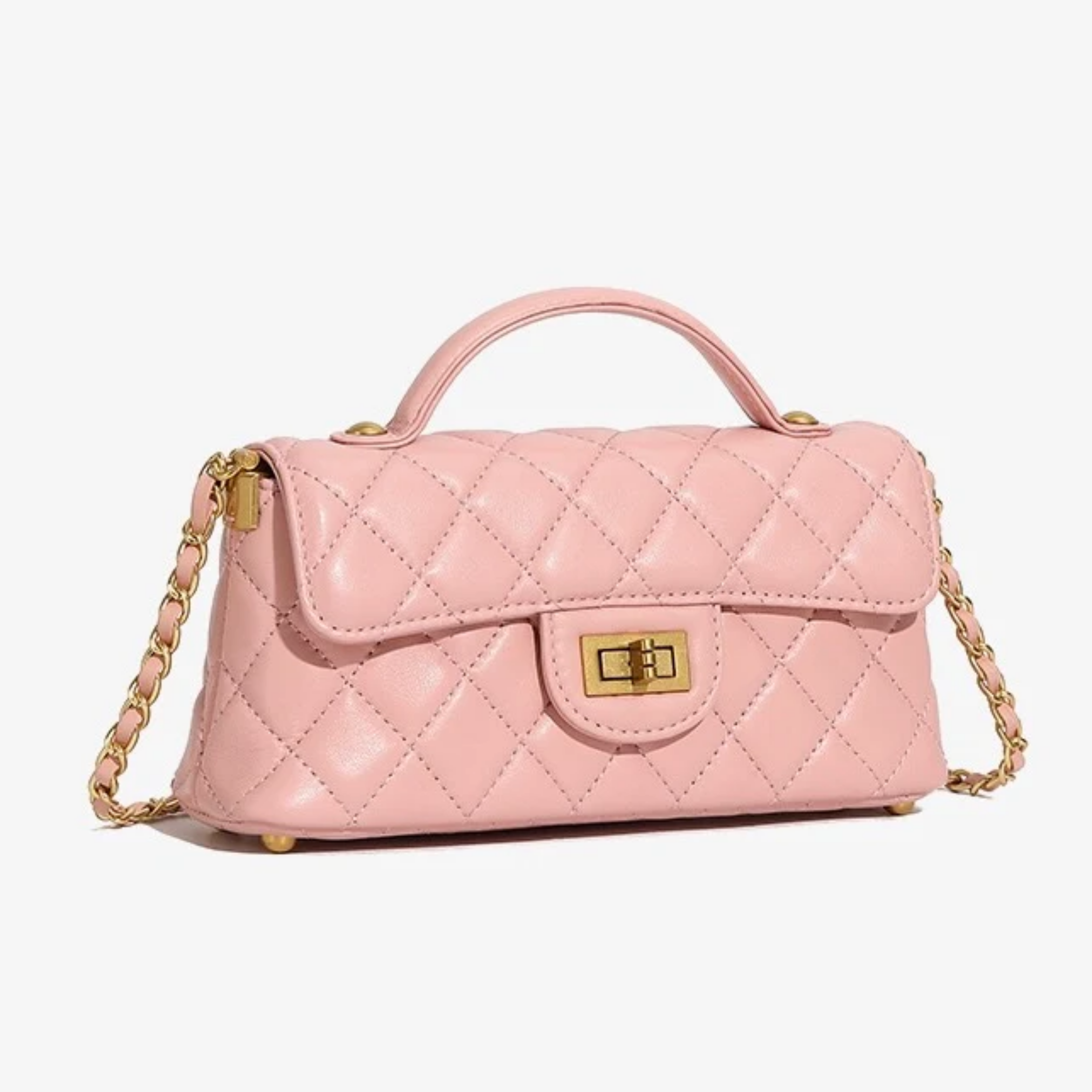 Black Genuine Leather Quilted Chain Crossbody Shoulder Bag Women UK – Evening Layer Smart Casual Accessory, Holiday Wear