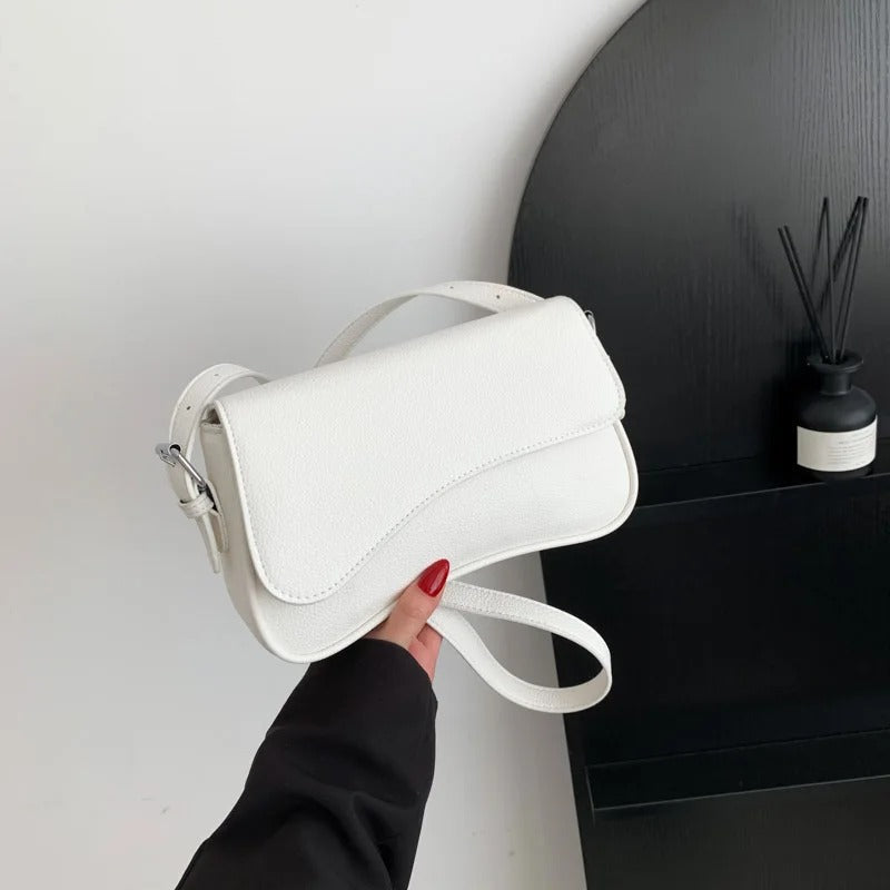 Baguette Shoulder Bag Women UK – Curved Design Handbag, Smart Casual Office Wear & Evening