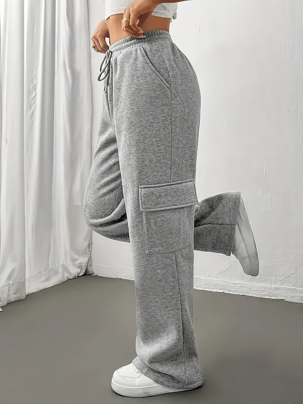 Relaxed Cargo Joggers for Women | Soft Cotton Blend | Casual Street Style