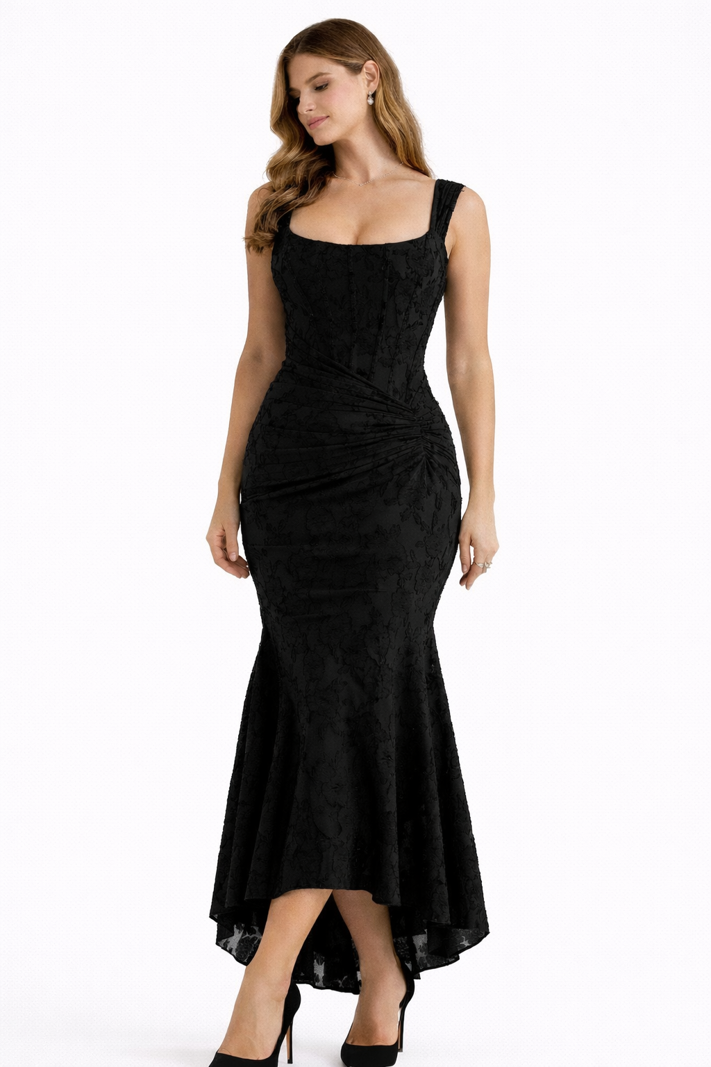 Luminous Neutral Satin Midi Dress Women UK – Evening Wear, Cocktail