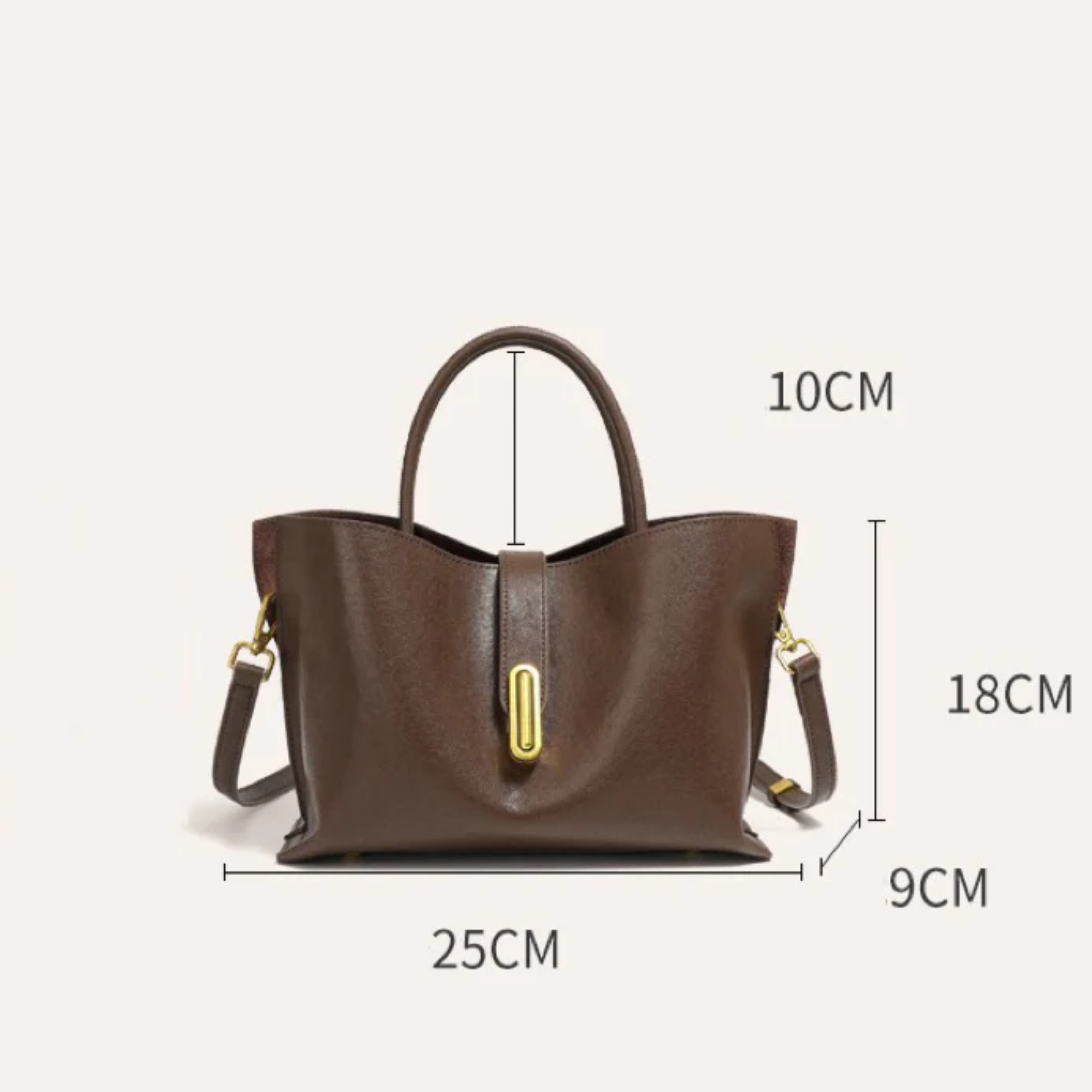 Brown Genuine Cowhide Crossbody Tote Bag Women UK – Leather Handbag for Everyday Use, Smart Casual & Workwear