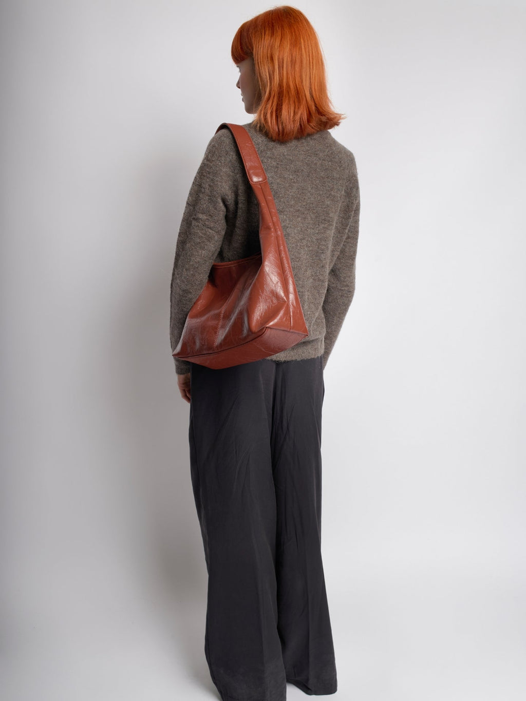 Black Distressed Vegan Leather Tote Bag Women UK – Stylish Durable Everyday Use, Smart Casual Office