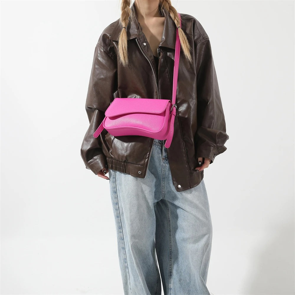 Baguette Shoulder Bag Women UK – Curved Design Handbag, Smart Casual Office Wear & Evening