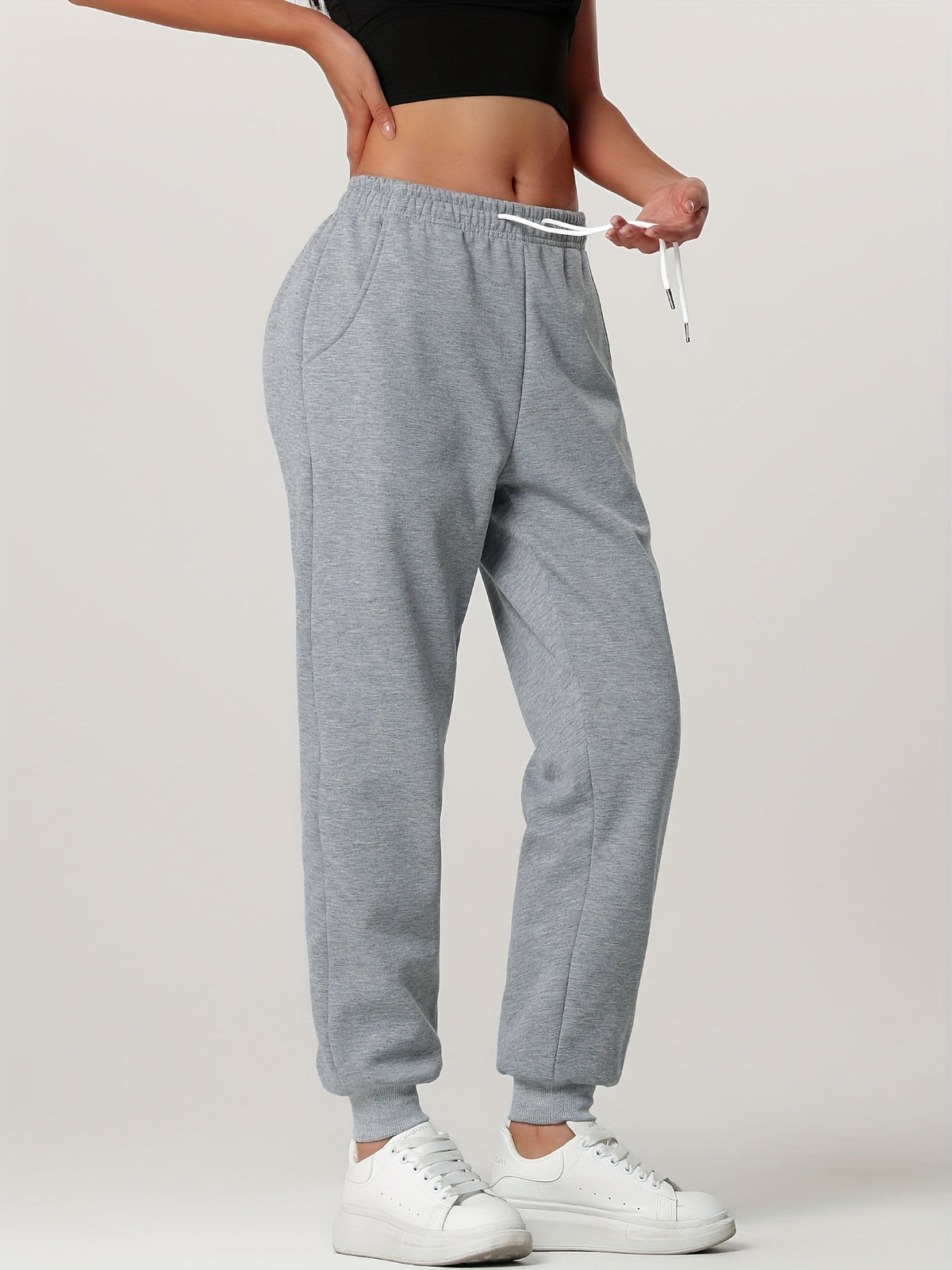Cozy Cuffed Joggers for Women | Soft Fleece Material | Casual Loungewear