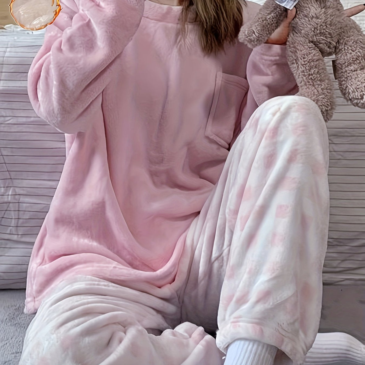 Cozy Lounge Two-Piece Set | Soft Fabric | Relaxed Fit | Homewear Set