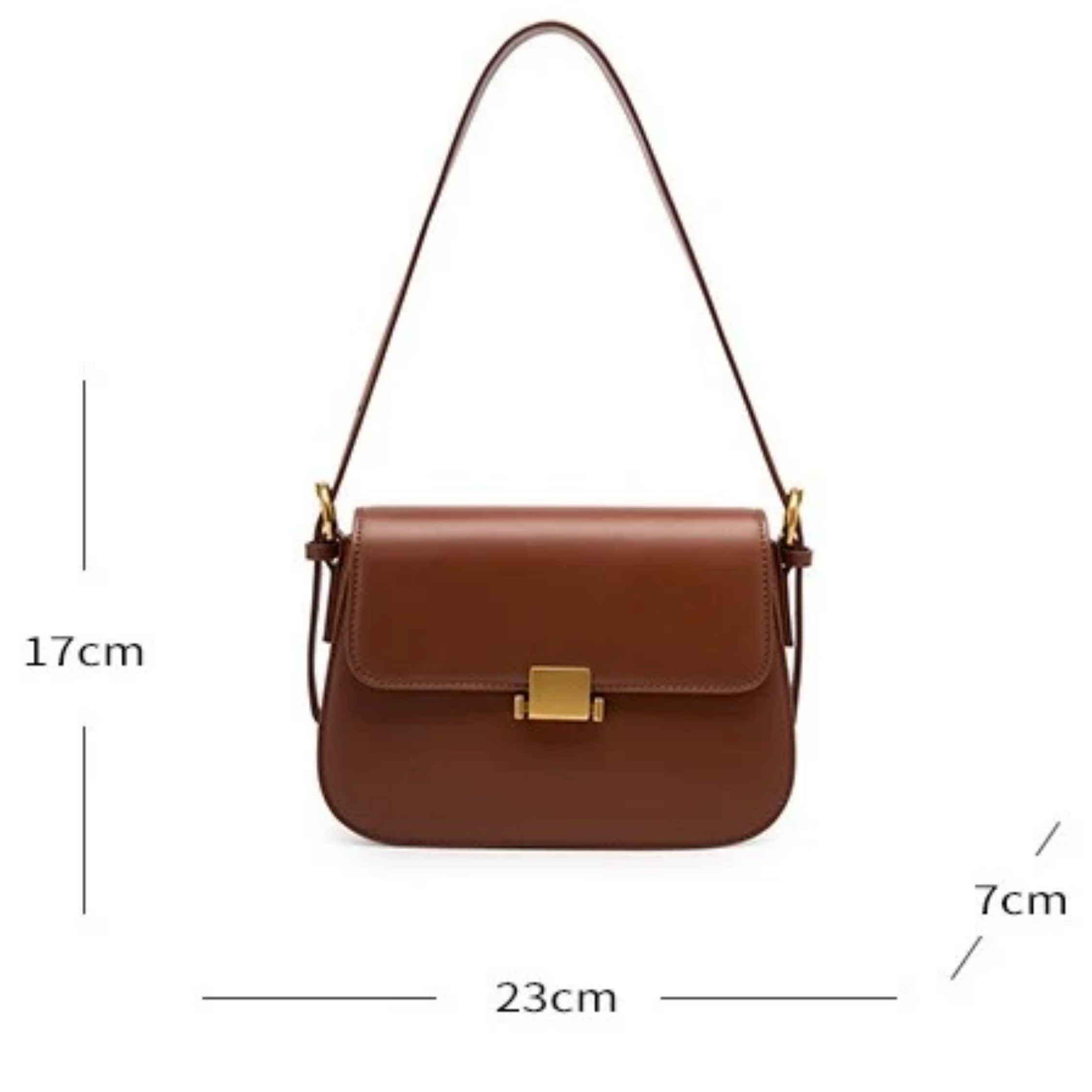 Brown Genuine Leather Crossbody Shoulder Bag Women UK – Stylish Everyday Use, Smart Casual