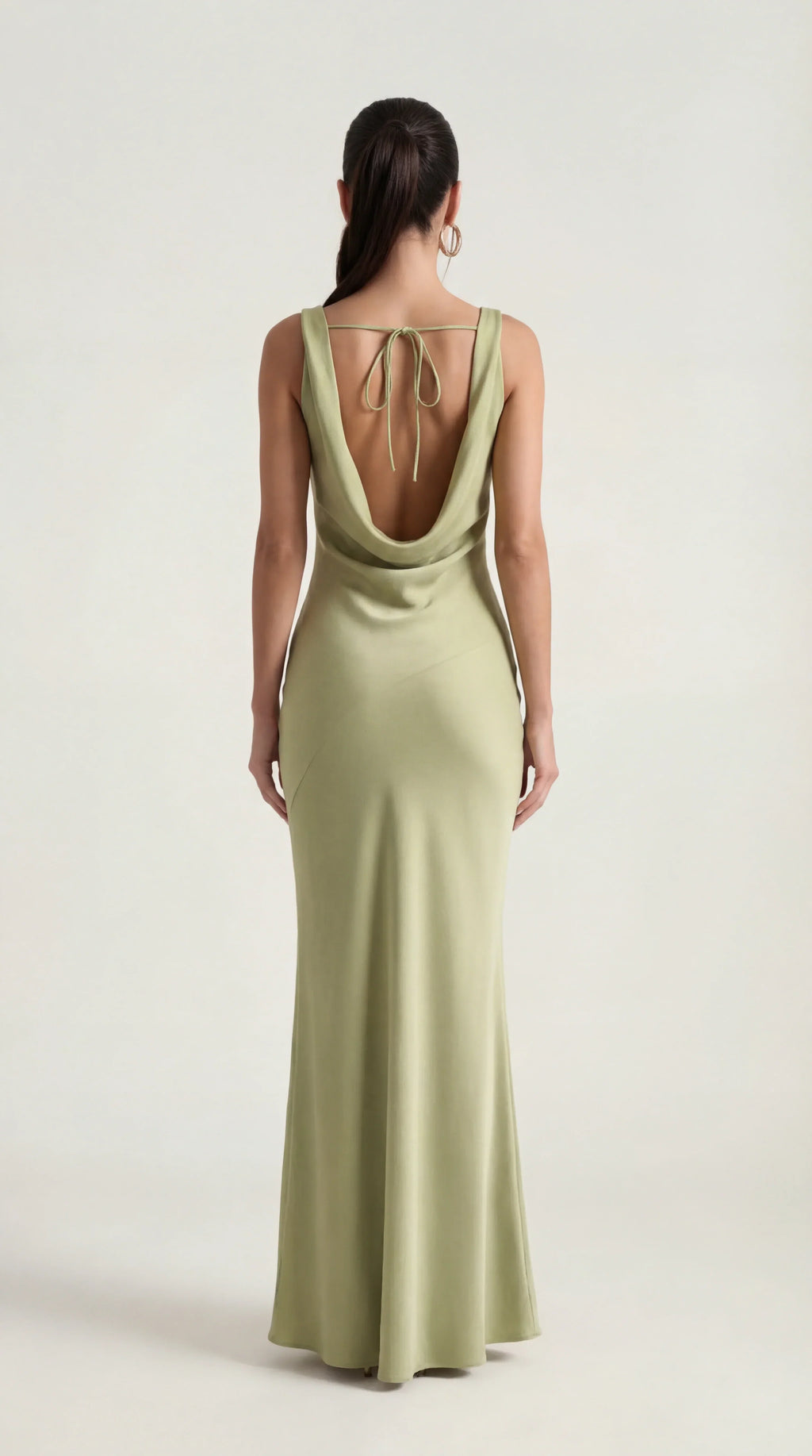 Backless Satin Halter Maxi Dress | Elegant Evening Gown for Special Events