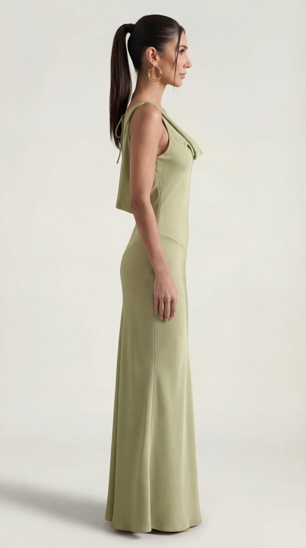 Backless Satin Halter Maxi Dress | Elegant Evening Gown for Special Events