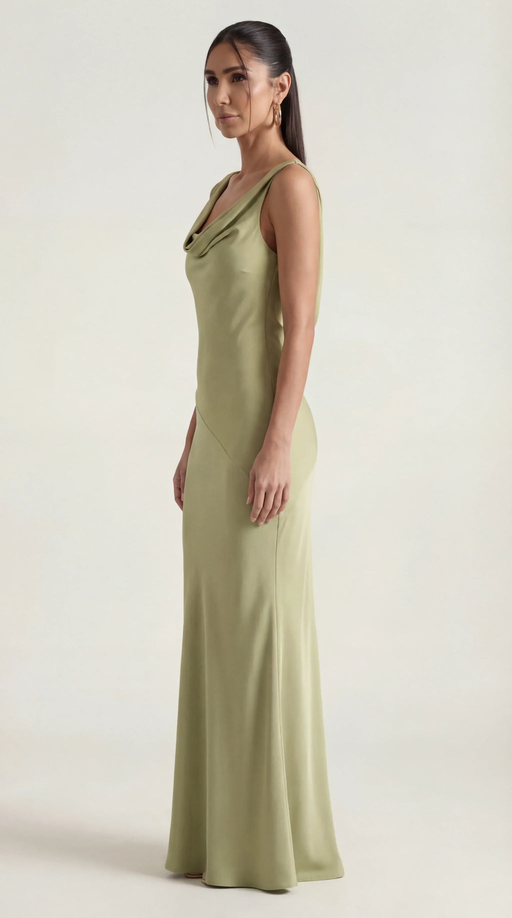 Backless Satin Halter Maxi Dress | Elegant Evening Gown for Special Events