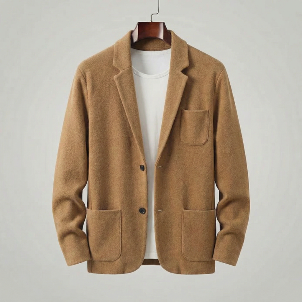Casual Tailored Fit Men's Jacket - Lightweight Fabric for Everyday Wear