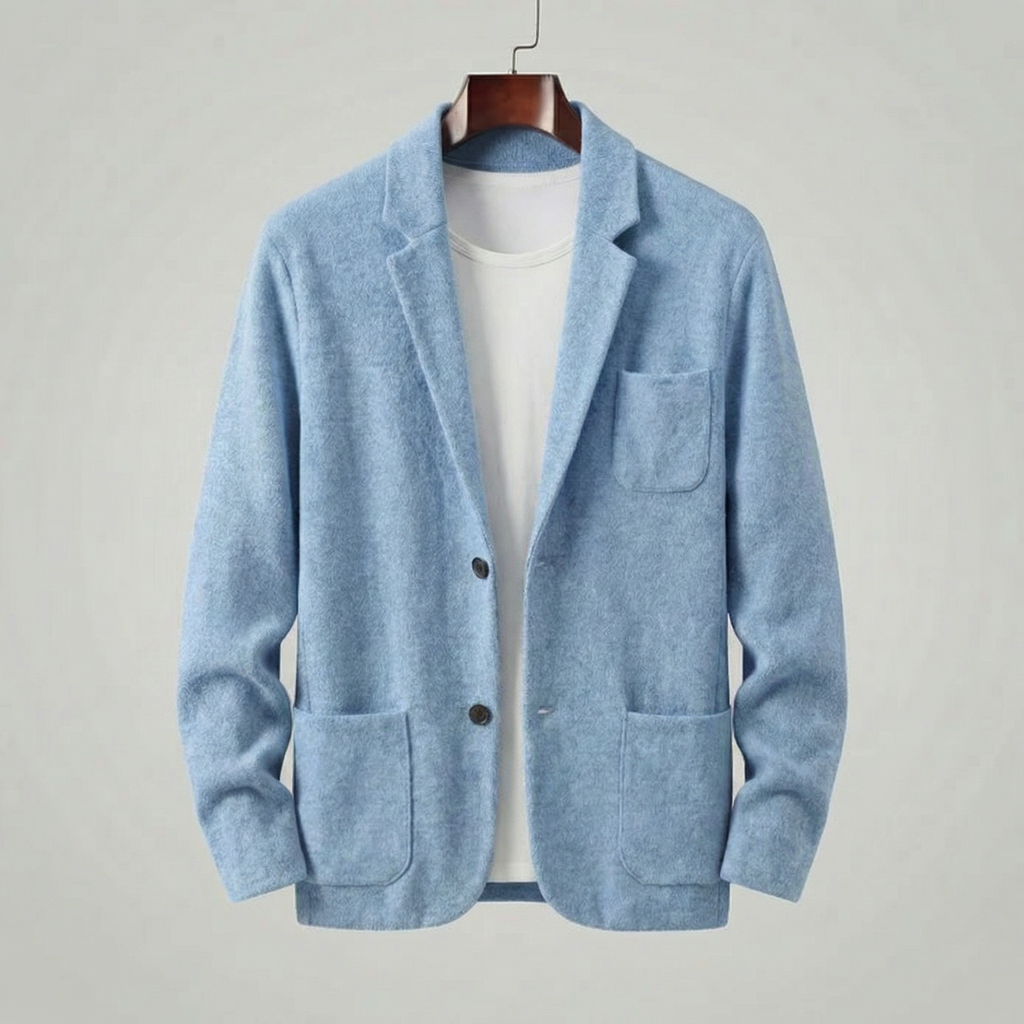 Casual Tailored Fit Men's Jacket - Lightweight Fabric for Everyday Wear