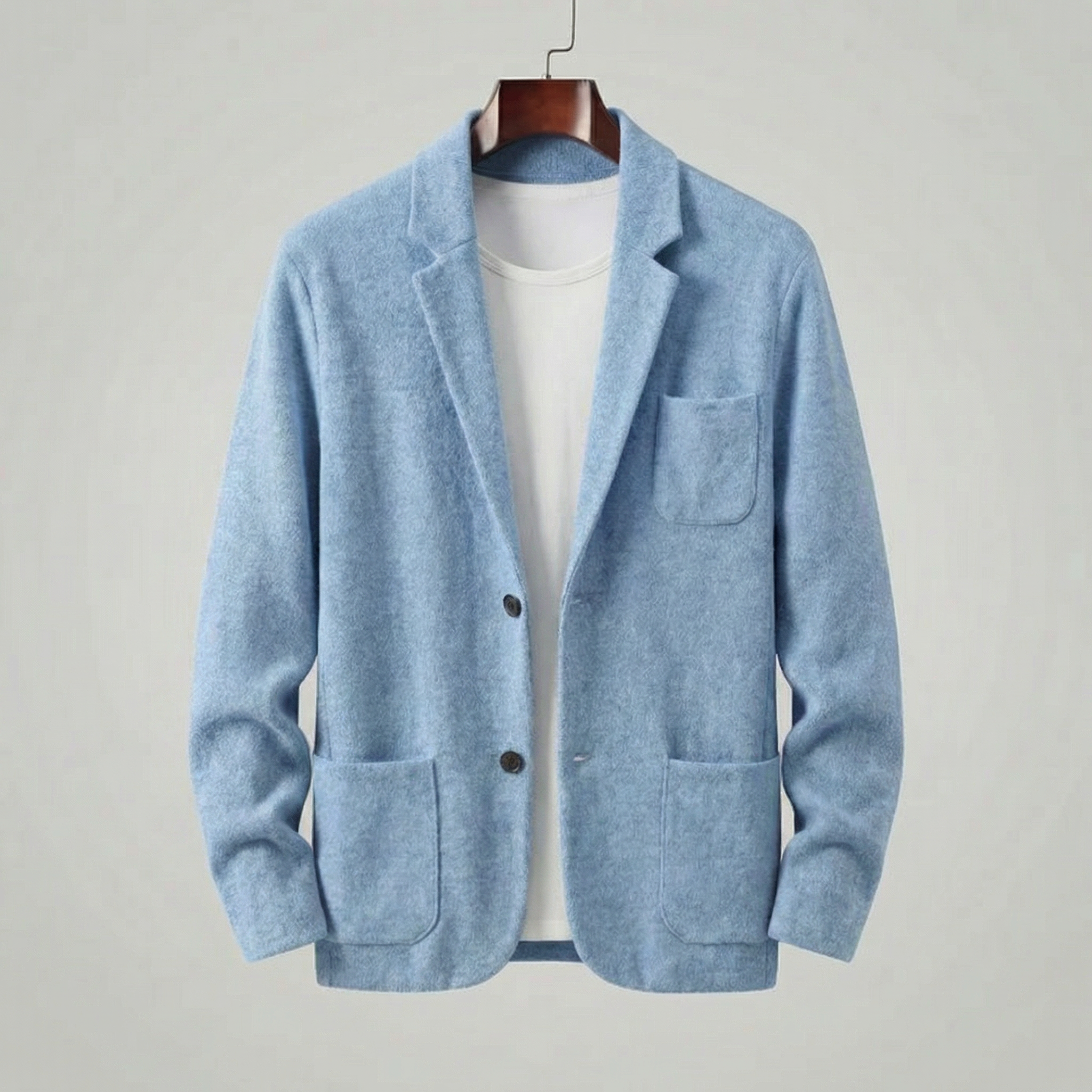 Casual Tailored Fit Men's Jacket - Lightweight Fabric for Everyday Wear
