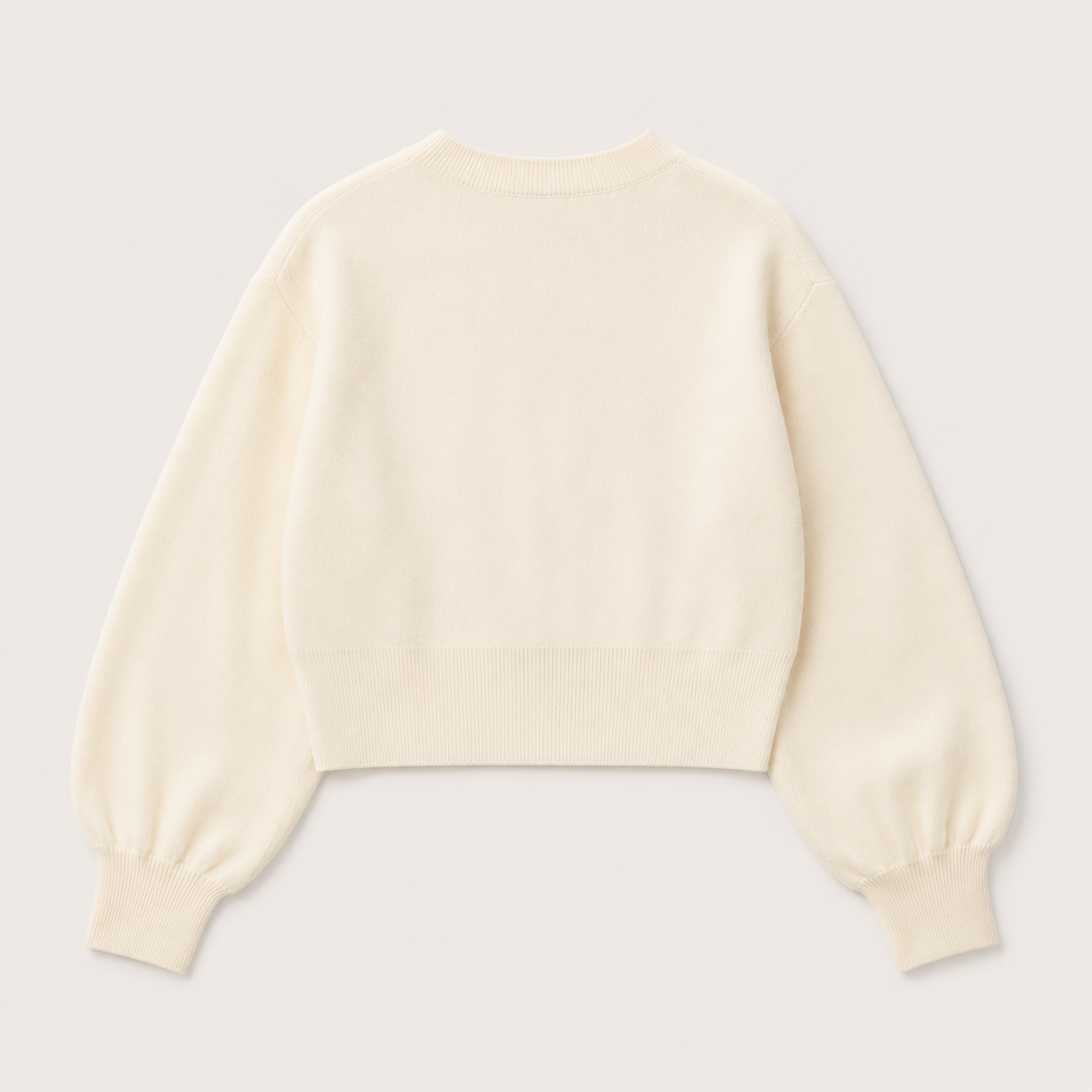 Cool Day Essential – Cream Button Cardigan