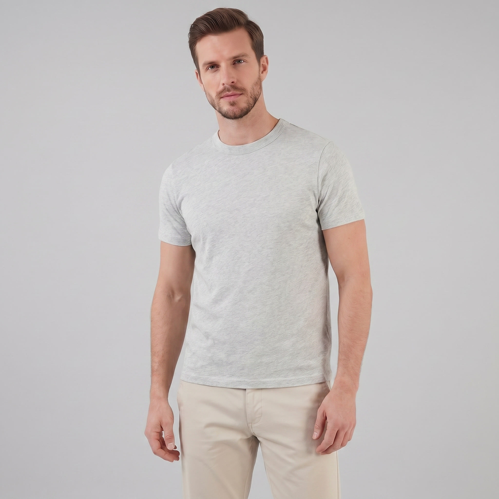Classic Men's Crewneck T-Shirt - Soft Cotton Fabric - Casual Everyday Wear