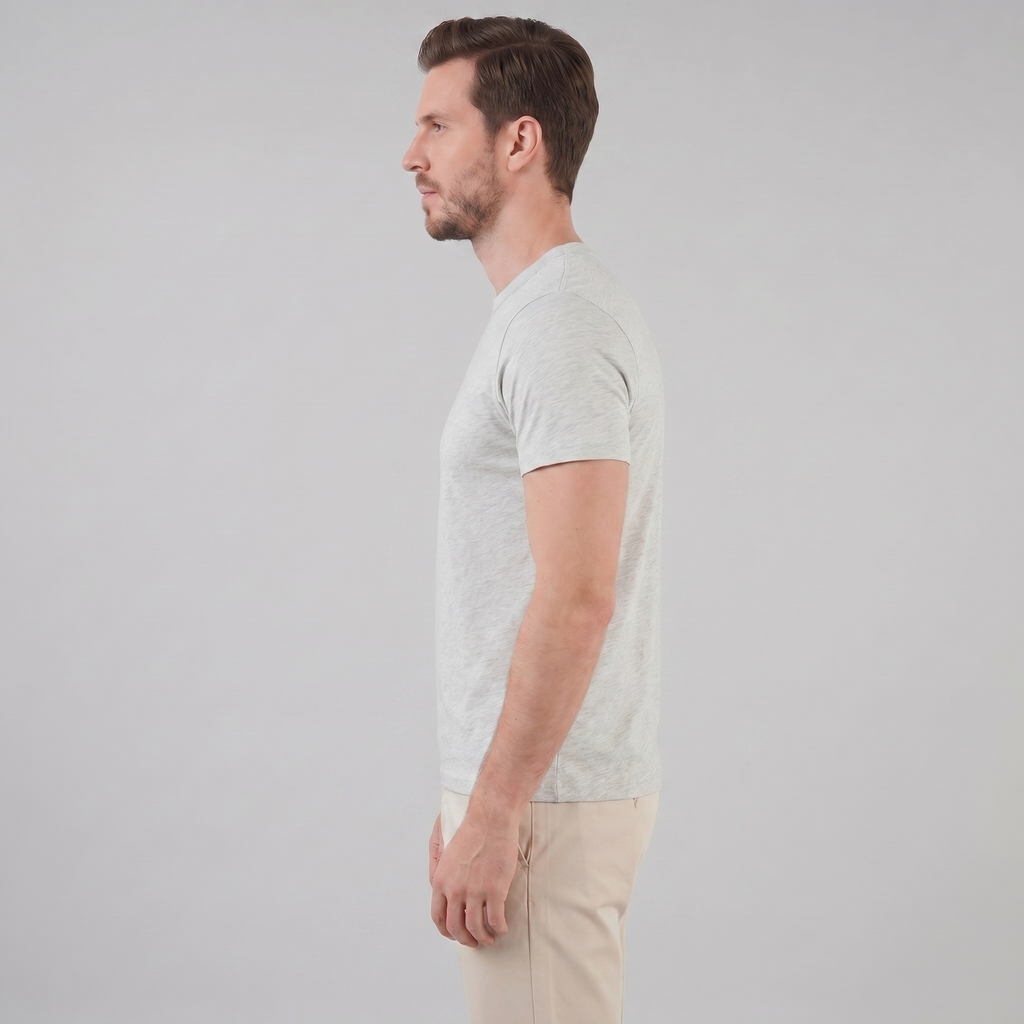Classic Men's Crewneck T-Shirt - Soft Cotton Fabric - Casual Everyday Wear