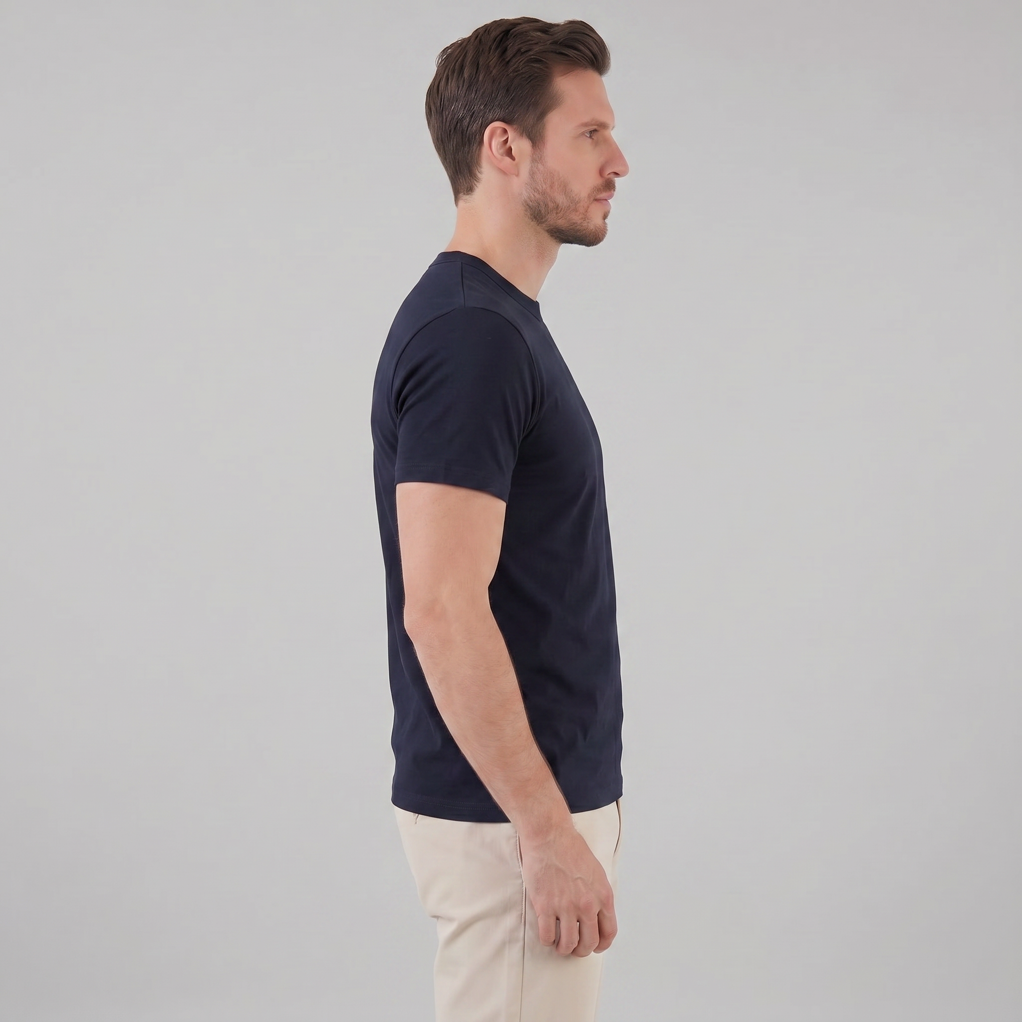 Classic Men's Crewneck T-Shirt - Soft Cotton Fabric - Casual Everyday Wear