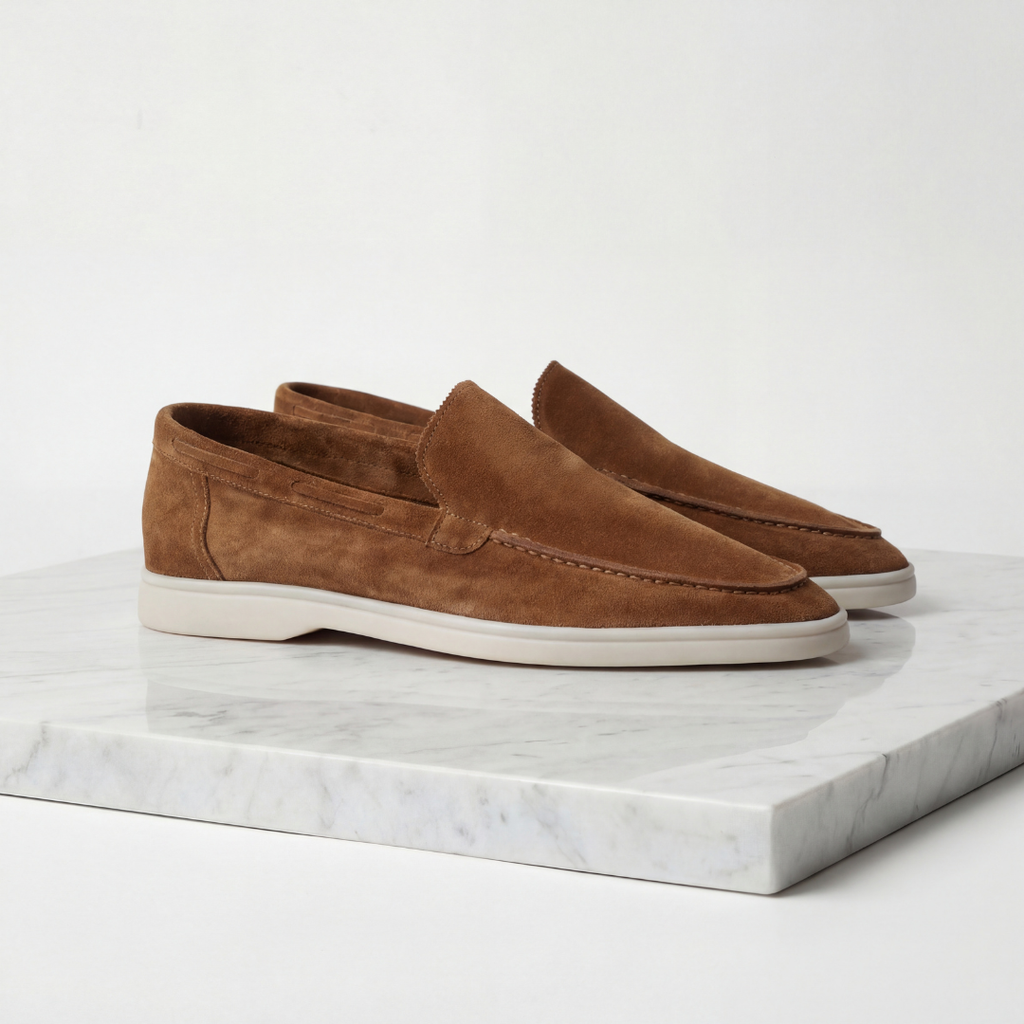 Classic Suede Loafers for Men - Casual Slip-On Shoes for Everyday Wear
