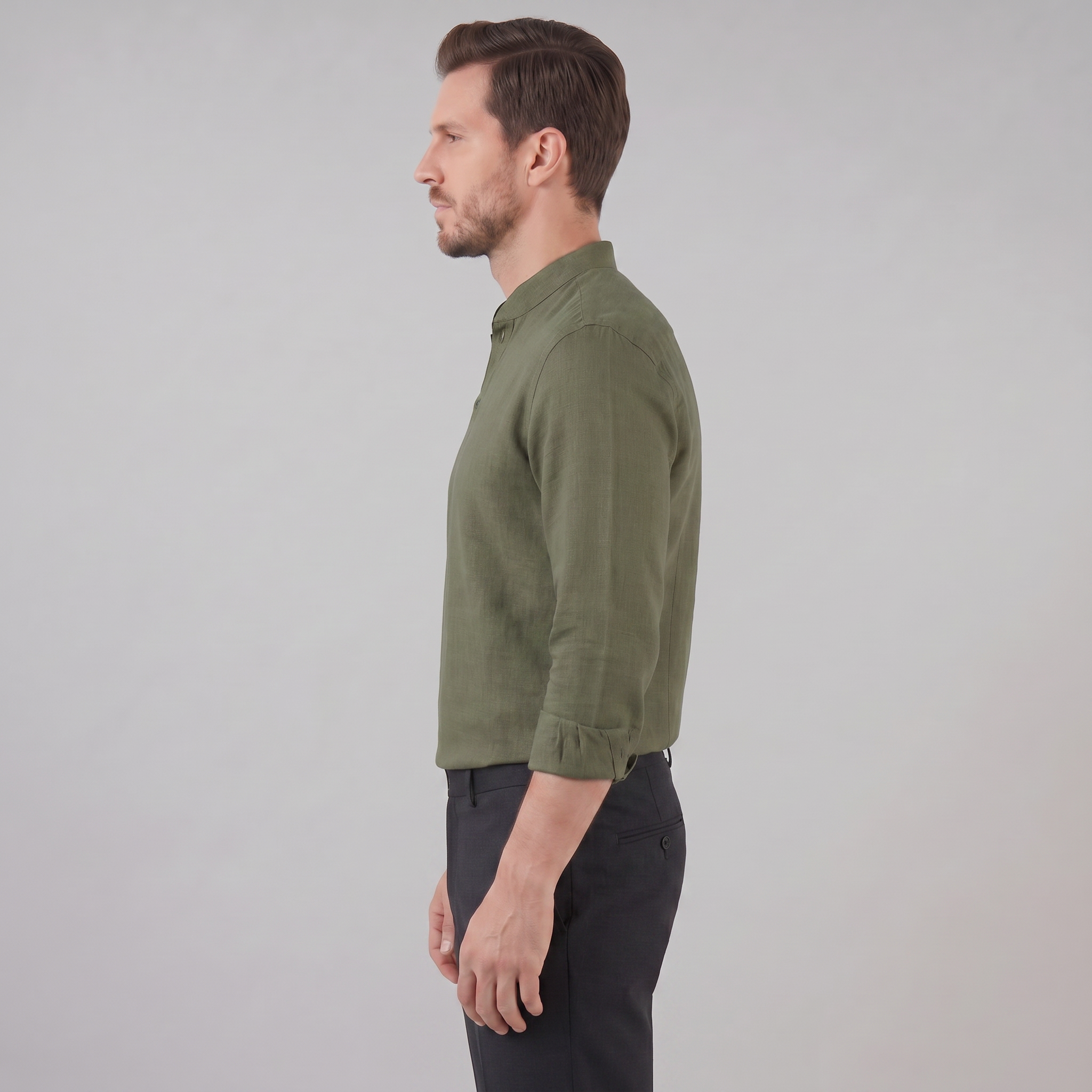 Classic Summer Shirt for Men - Lightweight Cotton, Casual Wear, Short Sleeve