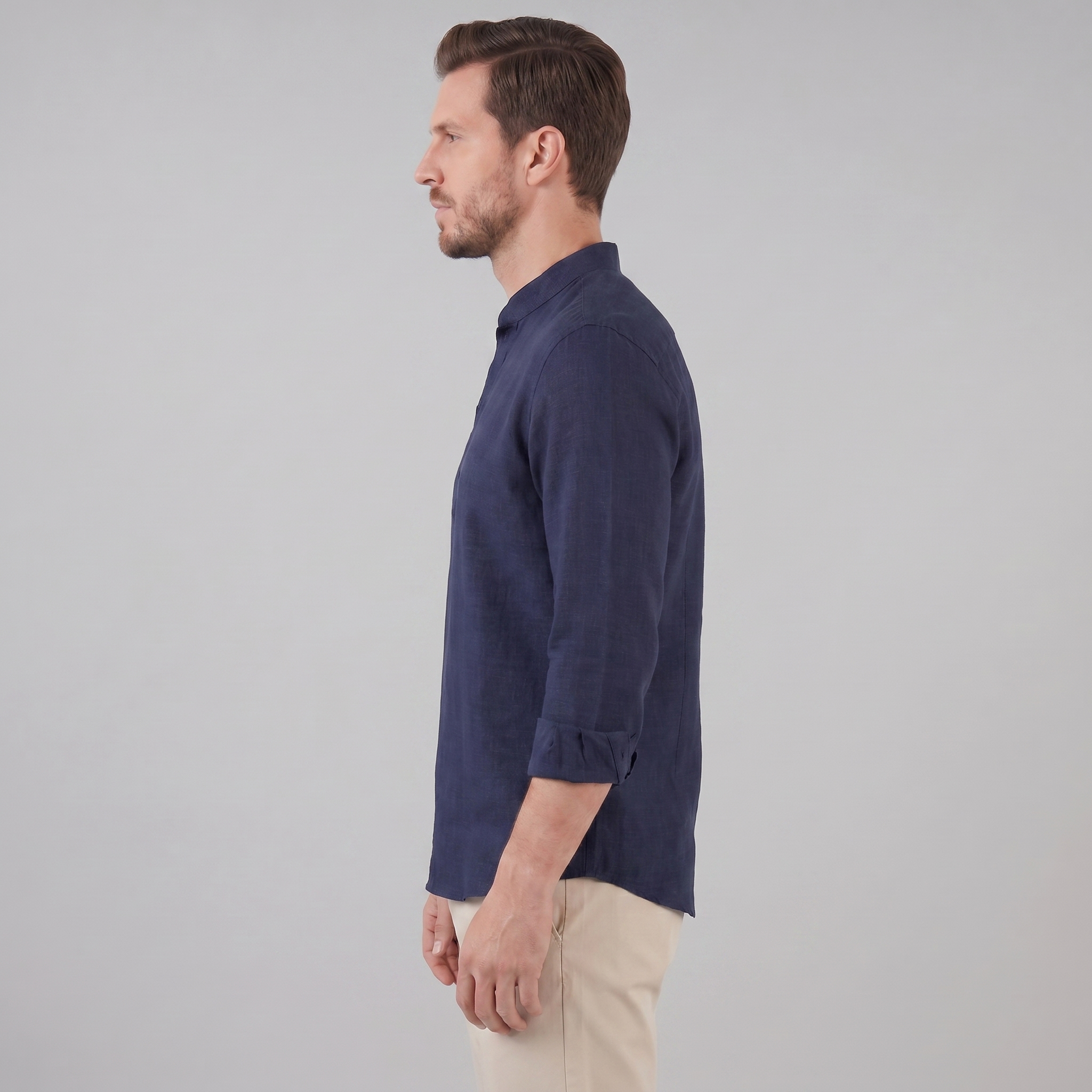 Classic Summer Shirt for Men - Lightweight Cotton, Casual Wear, Short Sleeve