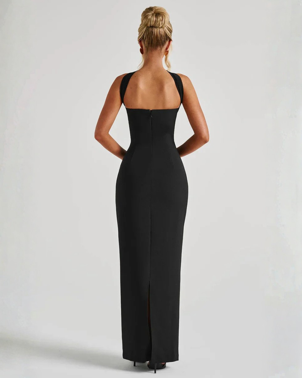 Non-Stretch Crepe Strapless Maxi Dress Women UK – Evening Gown, Cocktail Event
