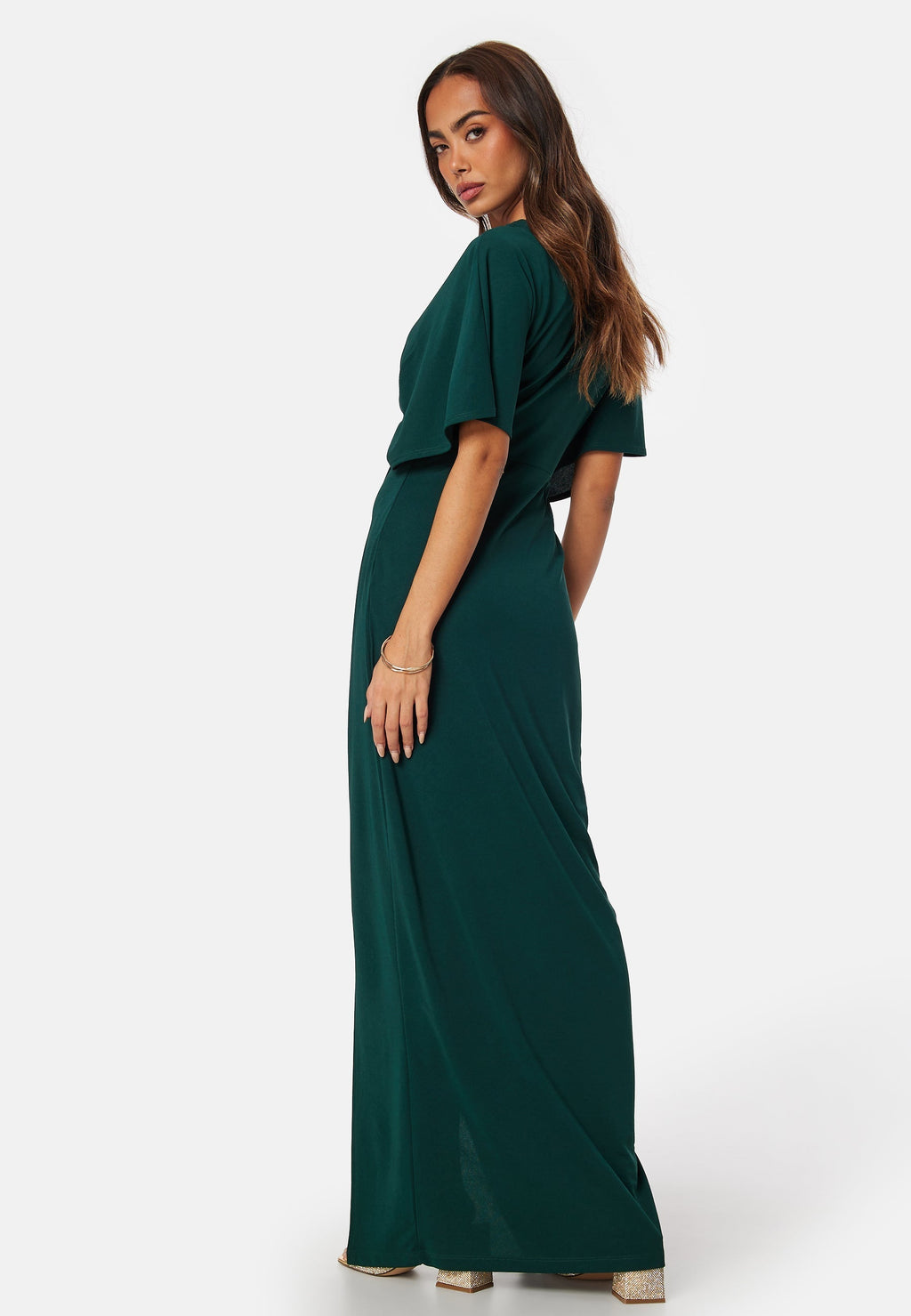 Dark Green Maxi Dress | Lightweight Fabric | Elegant Evening Wear