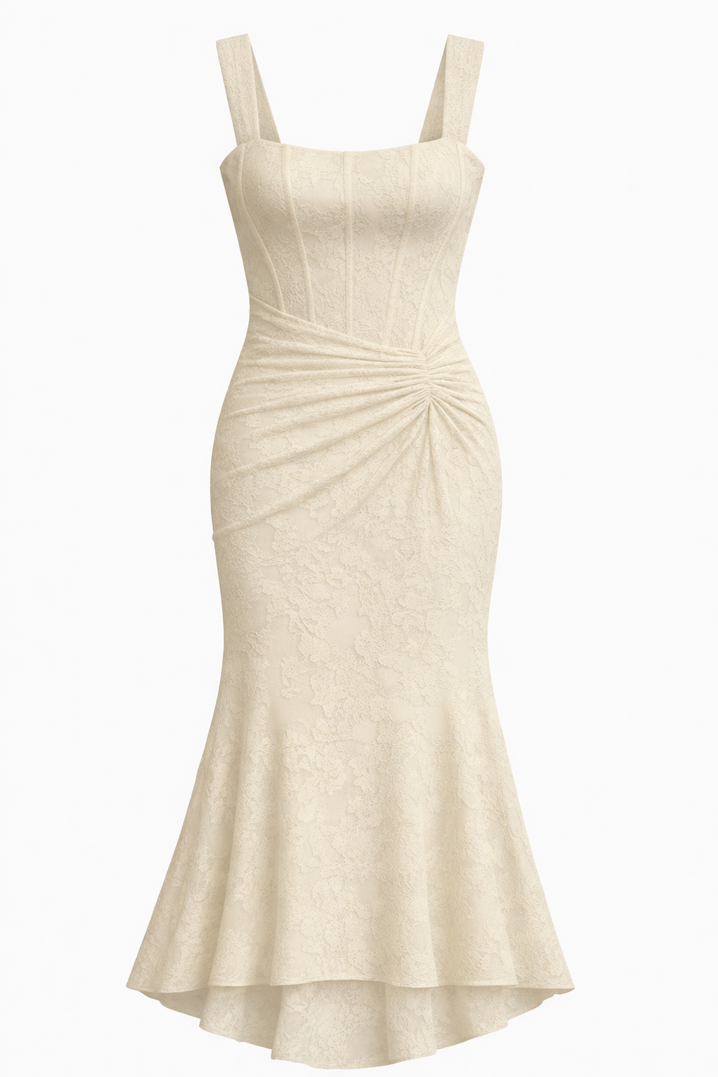 Luminous Neutral Satin Midi Dress Women UK – Evening Wear, Cocktail
