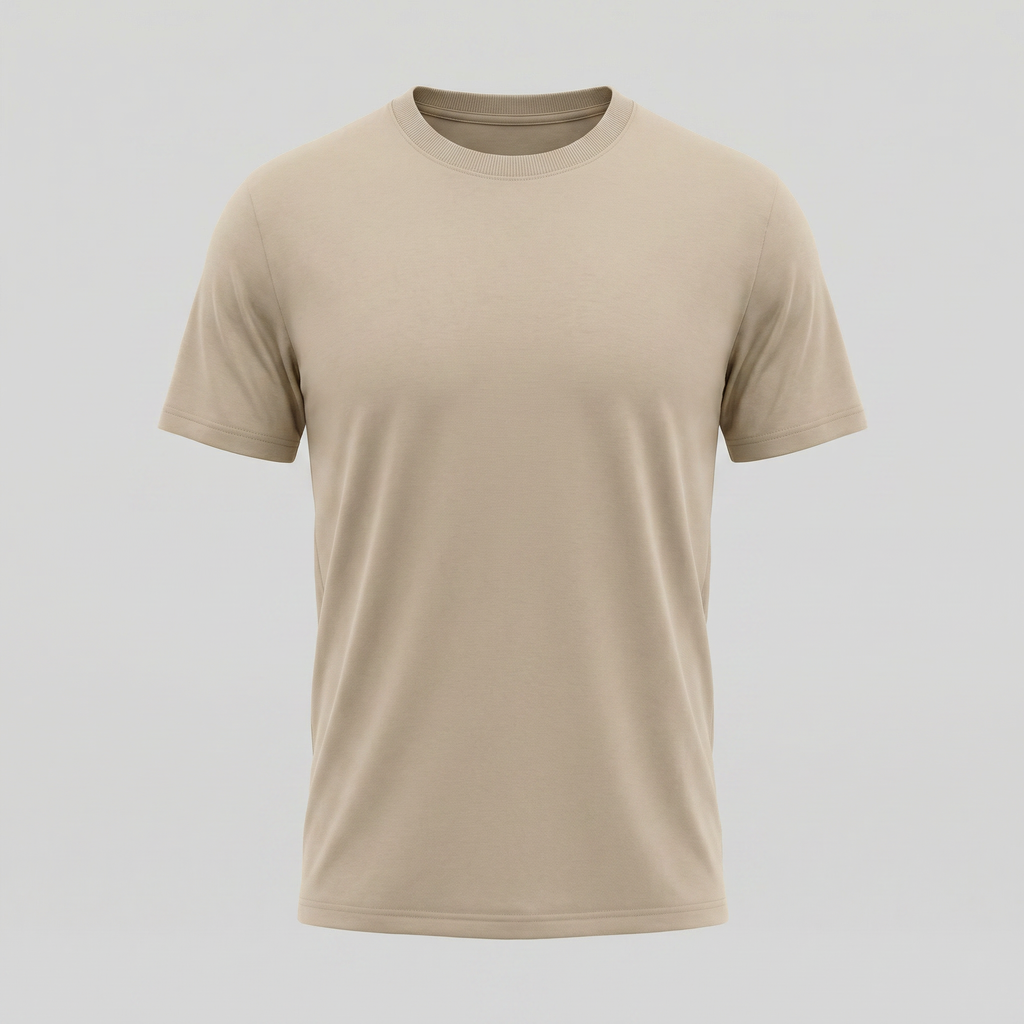 Elegant Short Sleeve T-Shirt for Men - Soft Cotton Casual Wear