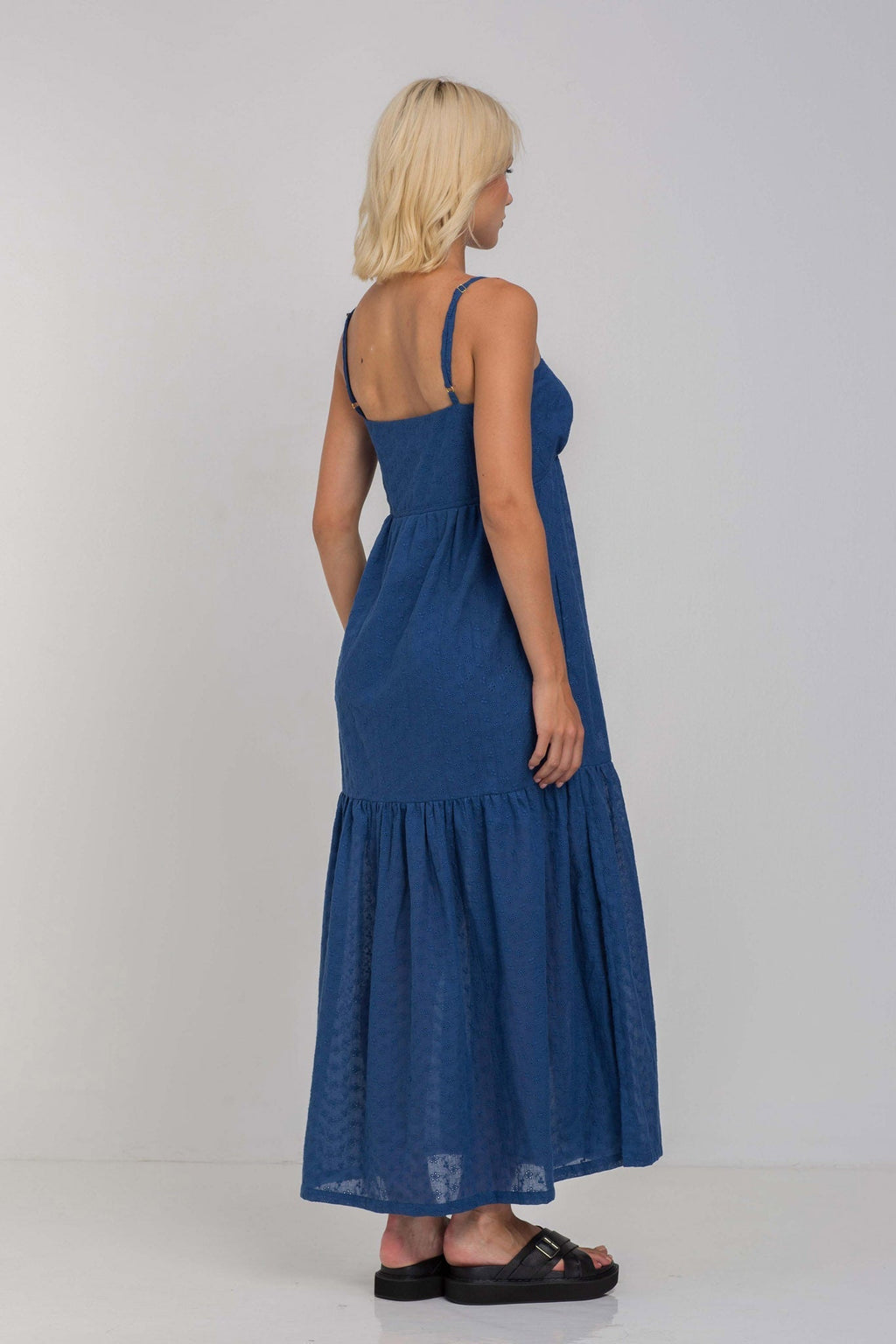 Dark Sky Midi Dress Women UK – Lightweight Fabric Wedding Guest Cocktail Evening Gown, Garden Party