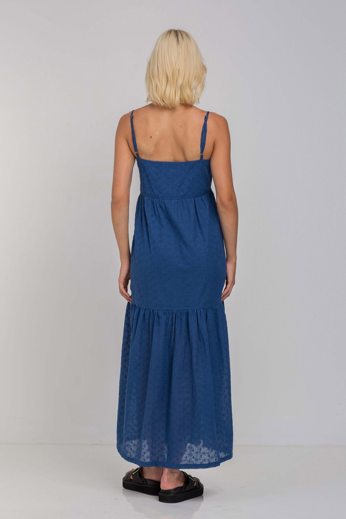 Dark Sky Midi Dress Women UK – Lightweight Fabric Wedding Guest Cocktail Evening Gown, Garden Party
